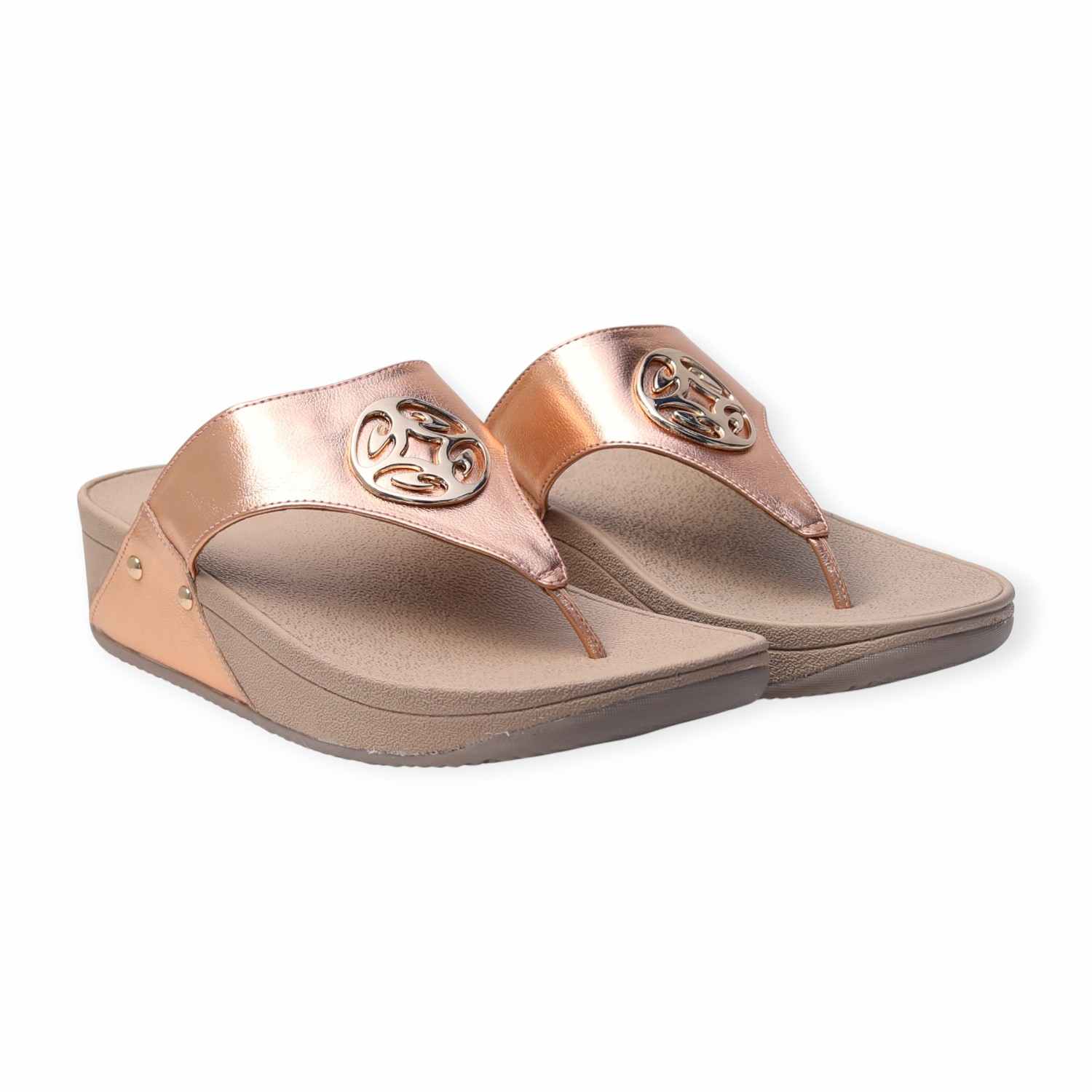 Pinkleaf Women’s Metallic Black Sandals