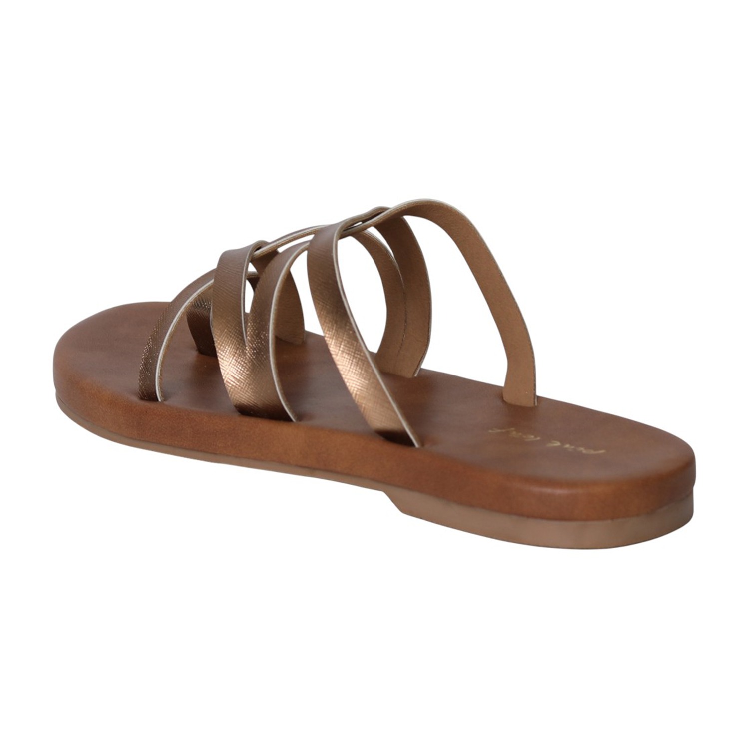 Women Antique Cross-Strap Flats