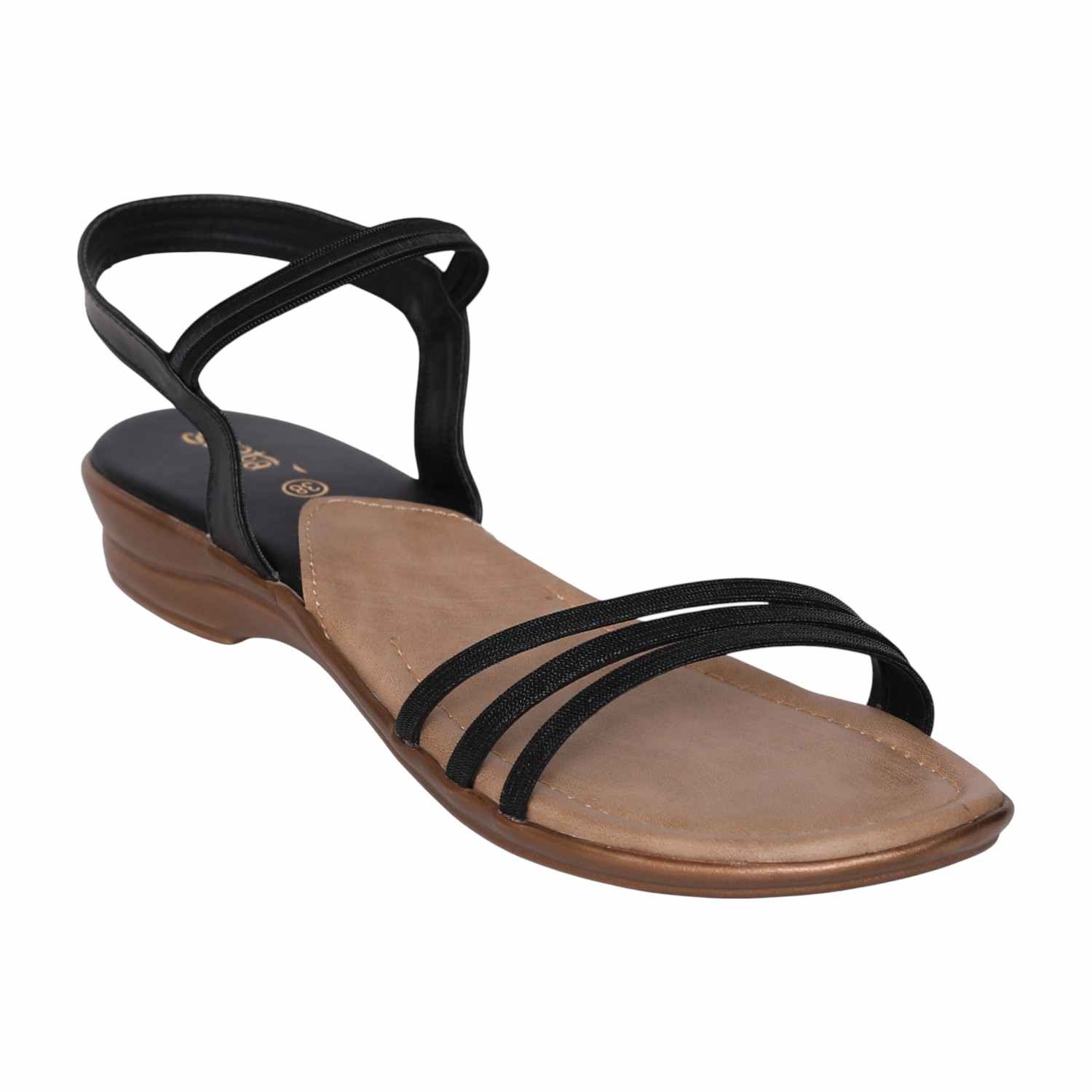Greta Women’s Black Backstrap Sandals