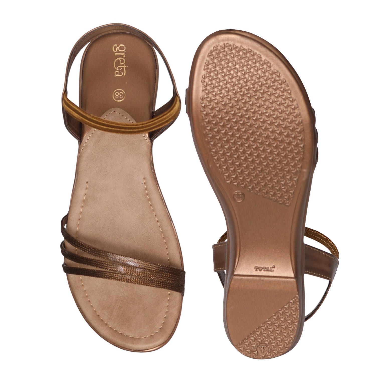 Greta Women’s Brown Backstrap Sandals