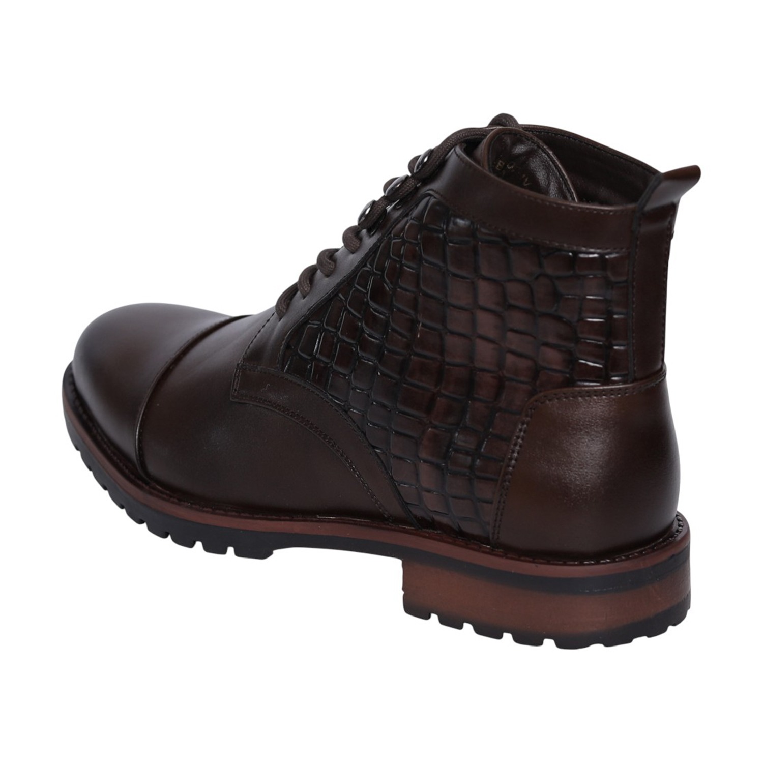 Men Brown Ridgecraft Lace-Up Boots