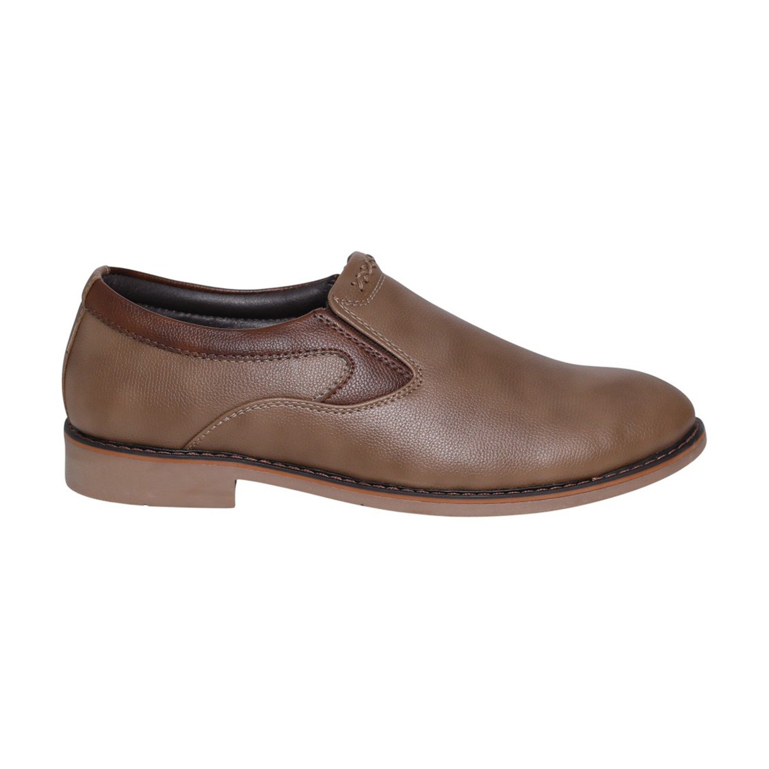 Men Beige Modern Classic Slip-On Shoes
