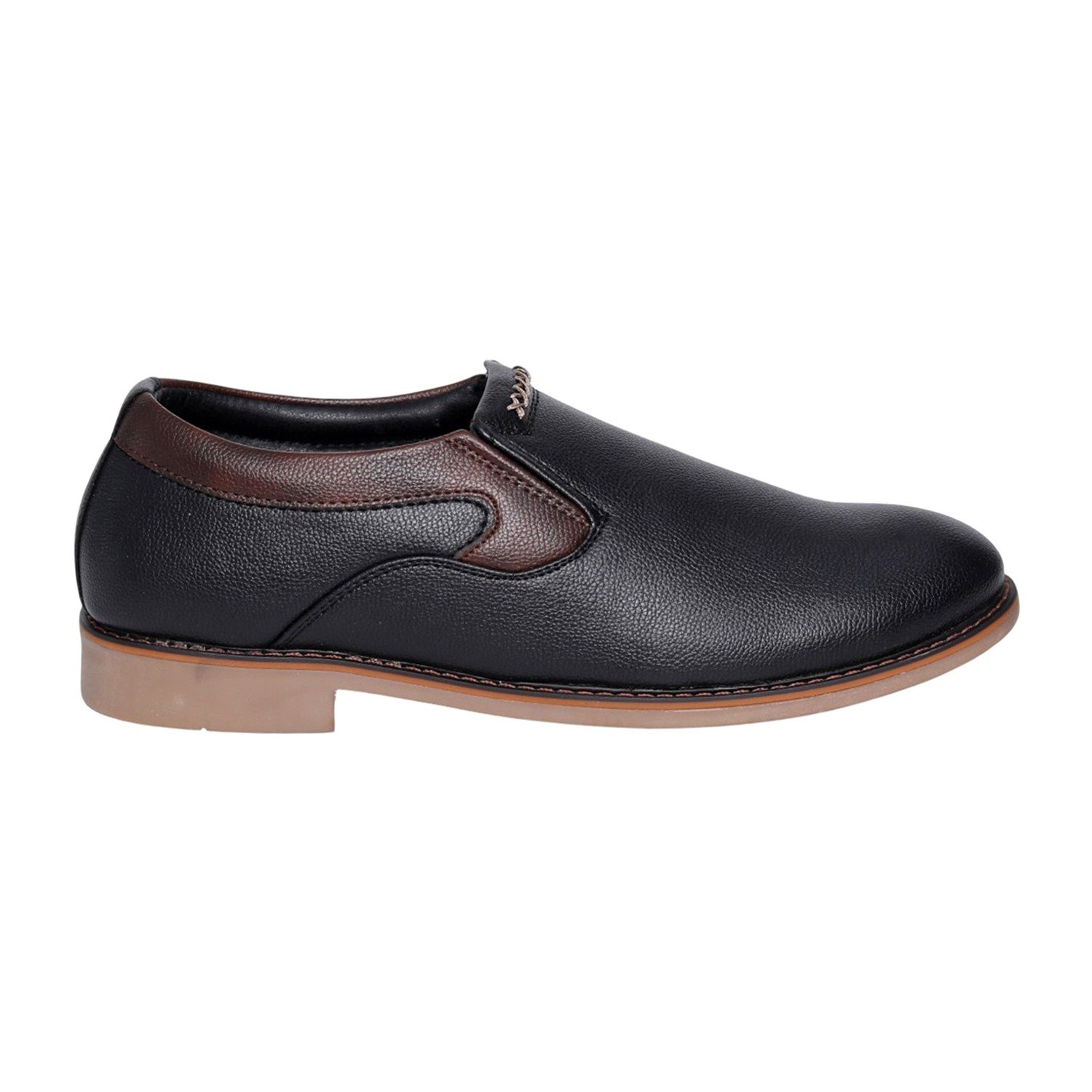 Men Black Modern Classic Slip-On Shoes