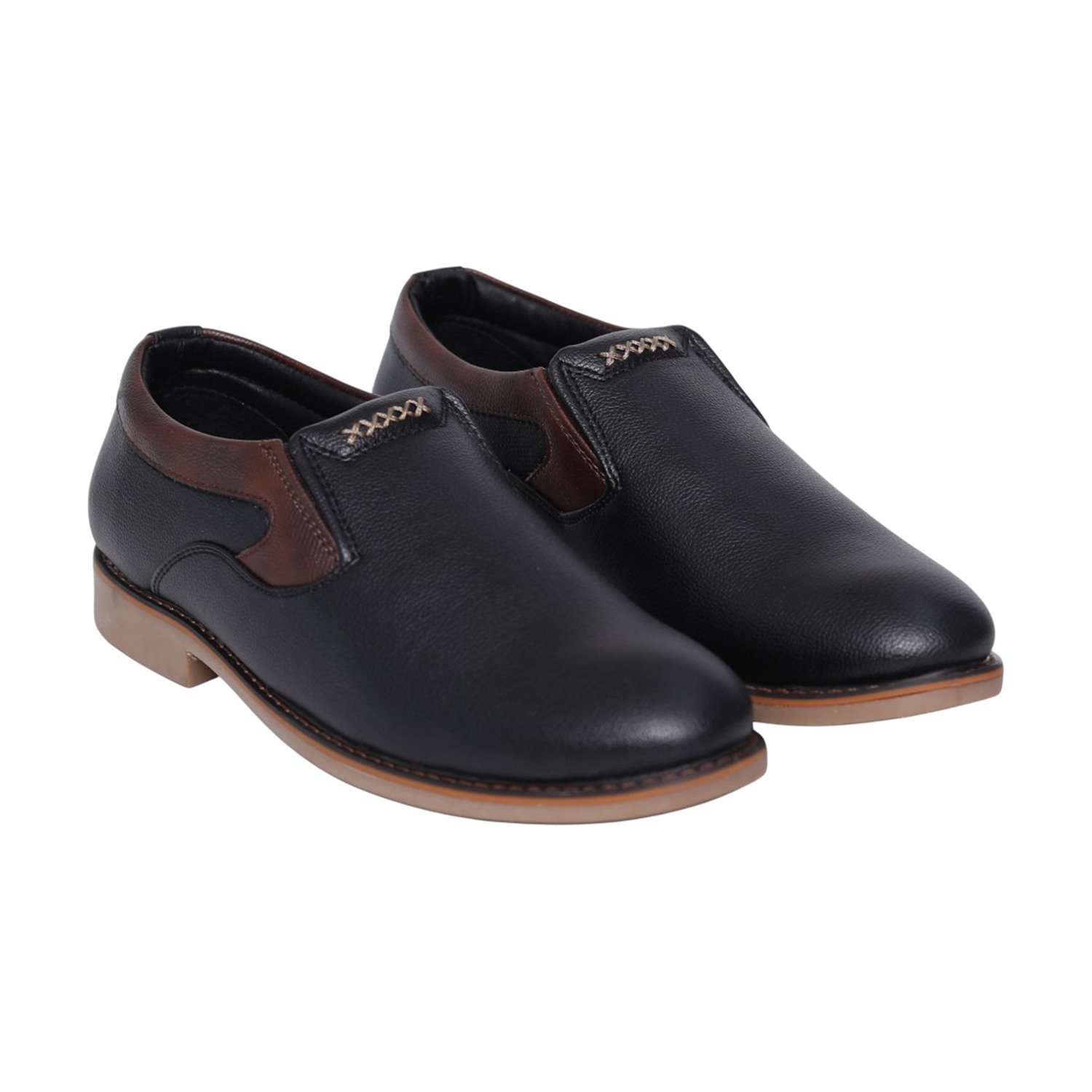 Men Black Modern Classic Slip-On Shoes