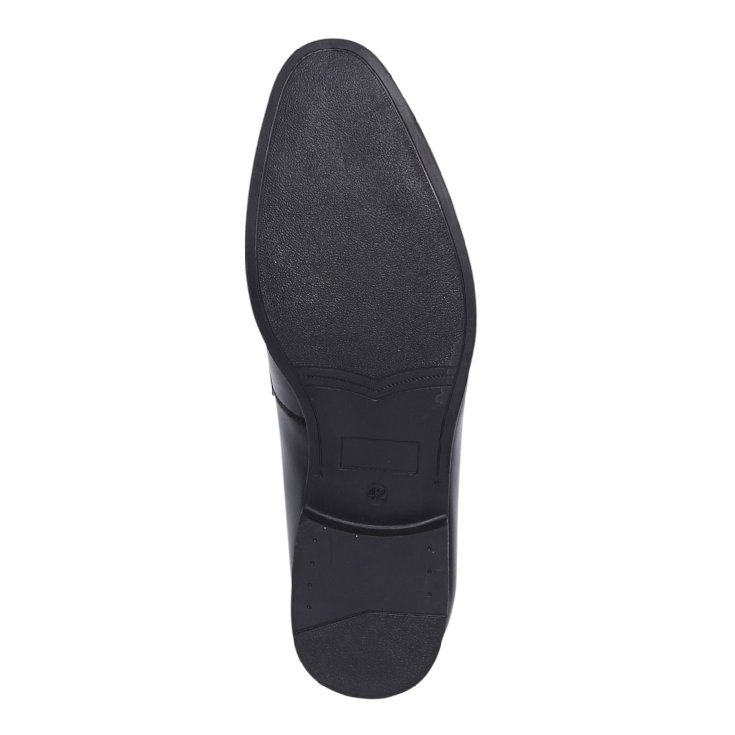 Men Black Leather Horsebit Loafers with Perforated Vamp
