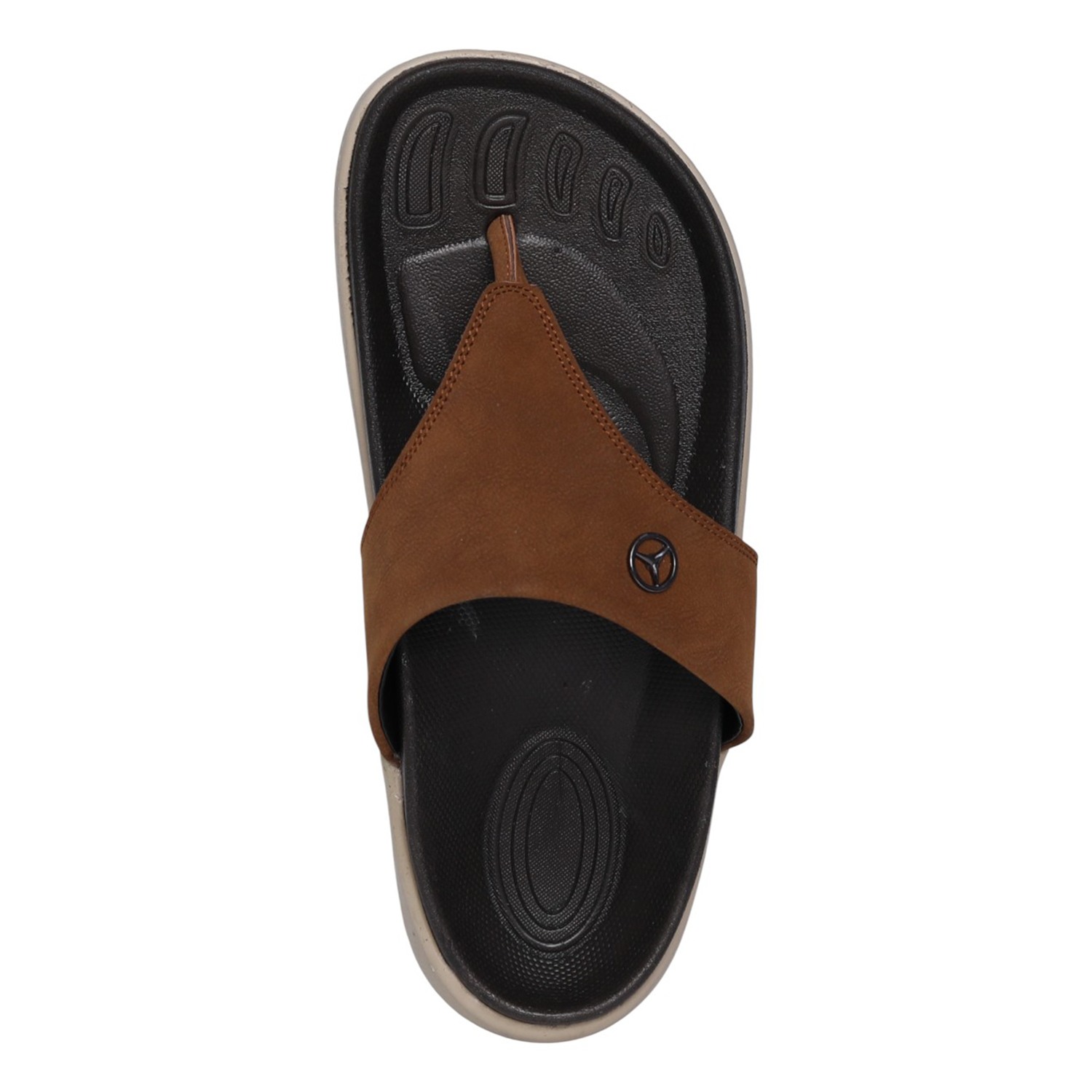Men Classic Tan Thong Slides