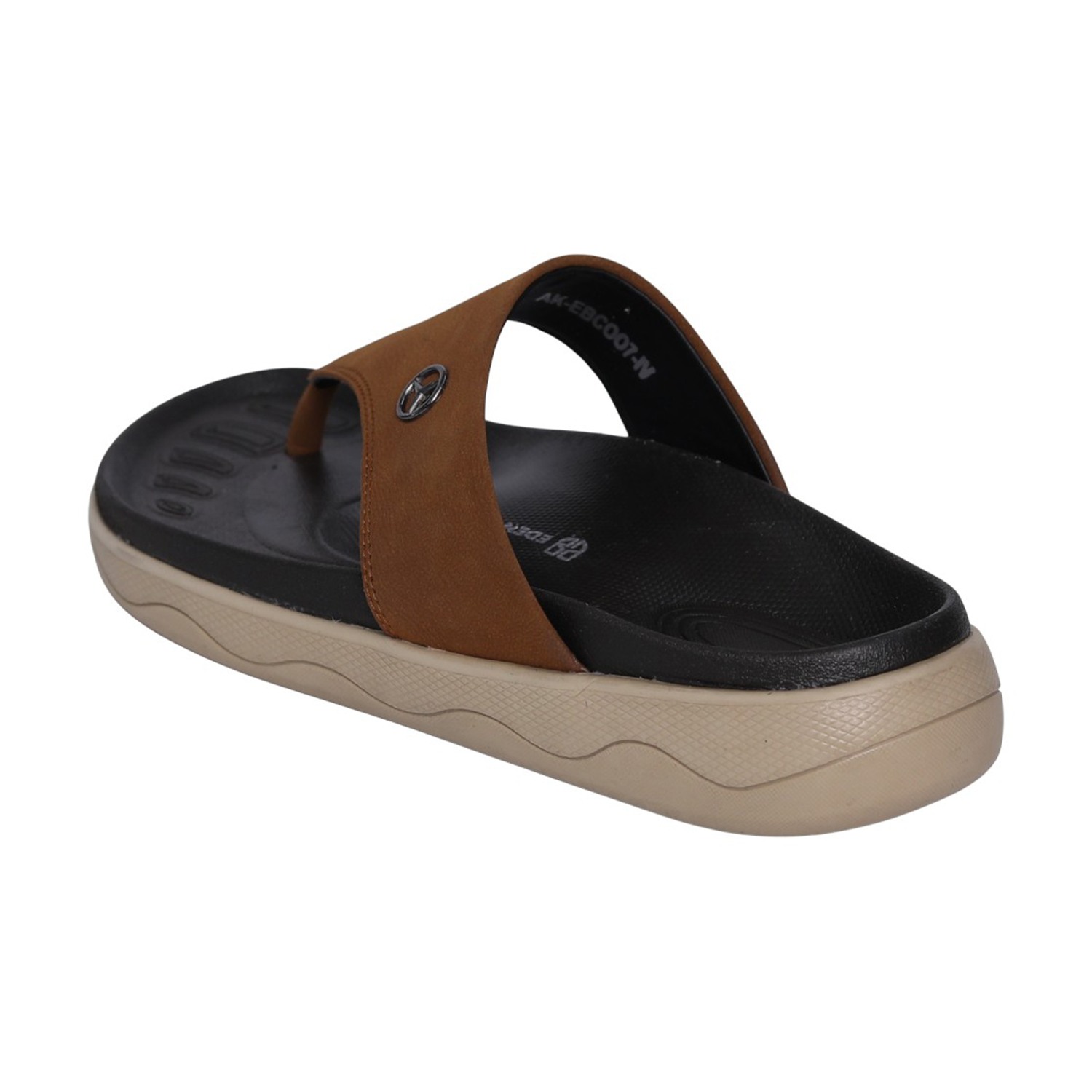 Men Classic Tan Thong Slides