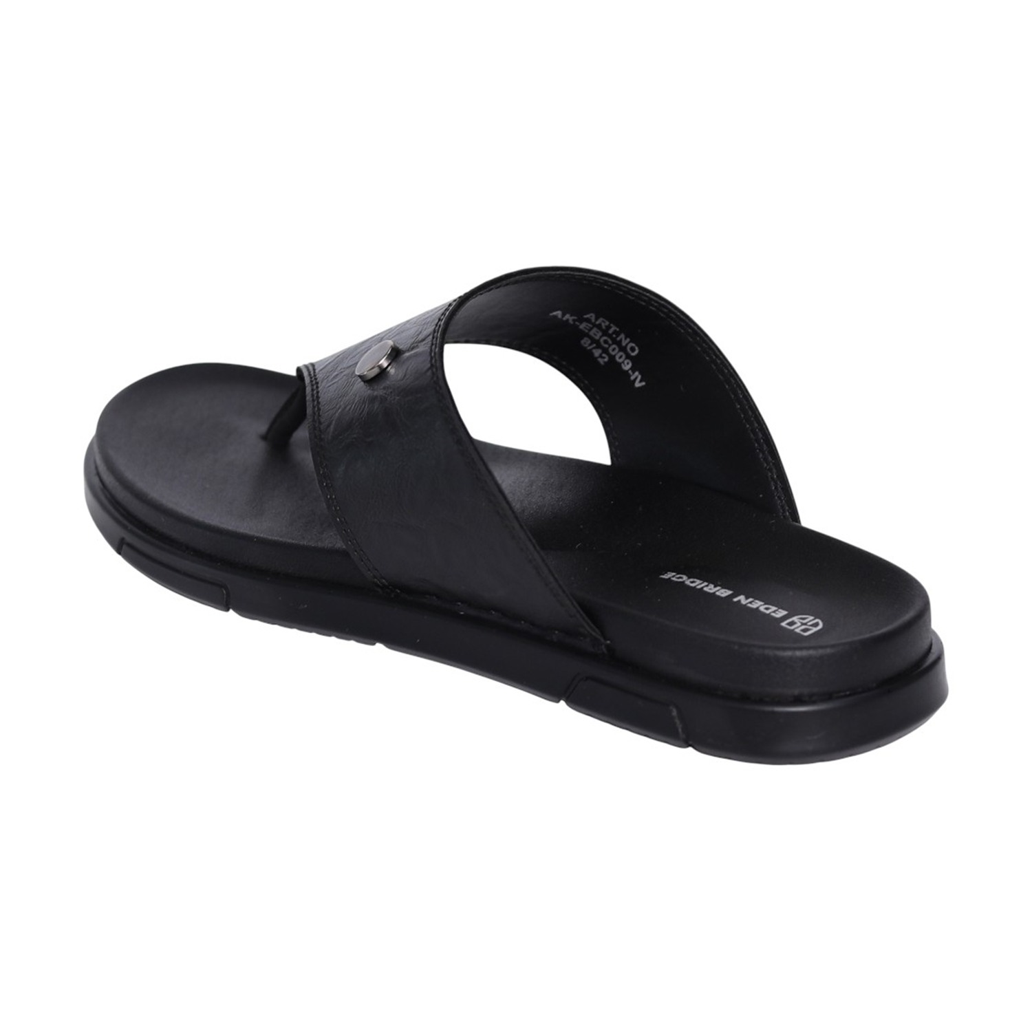 Men Black Urban Thong Slides