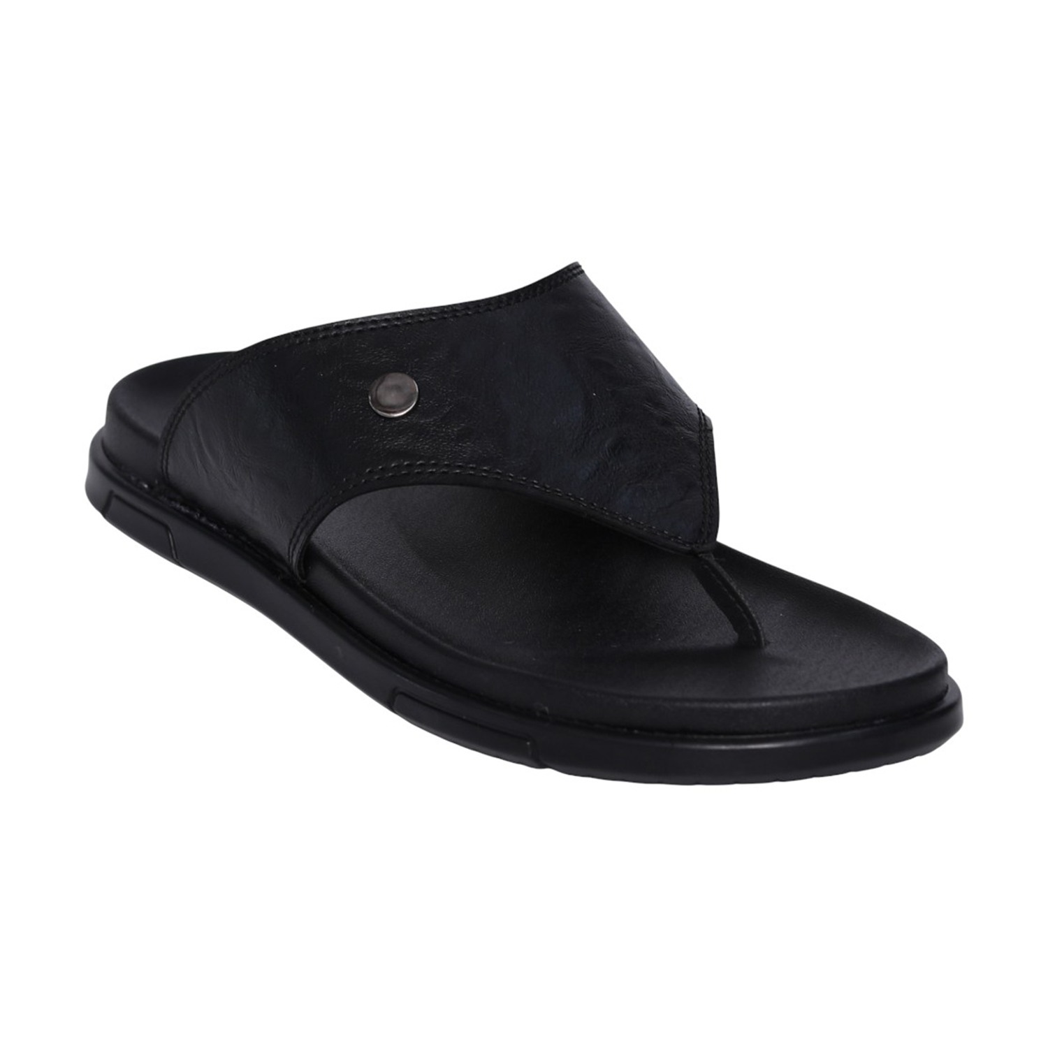Men Black Urban Thong Slides
