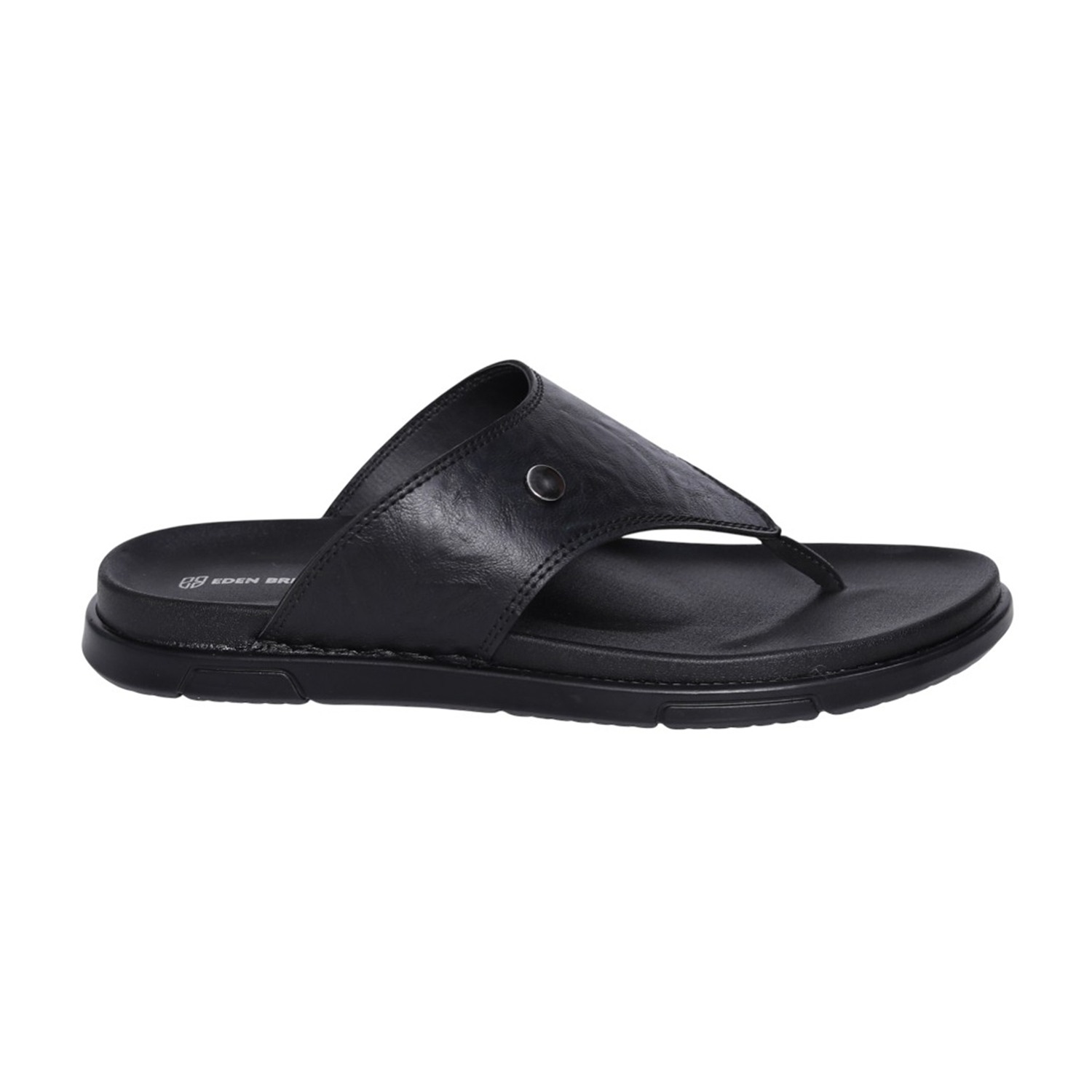 Men Black Urban Thong Slides