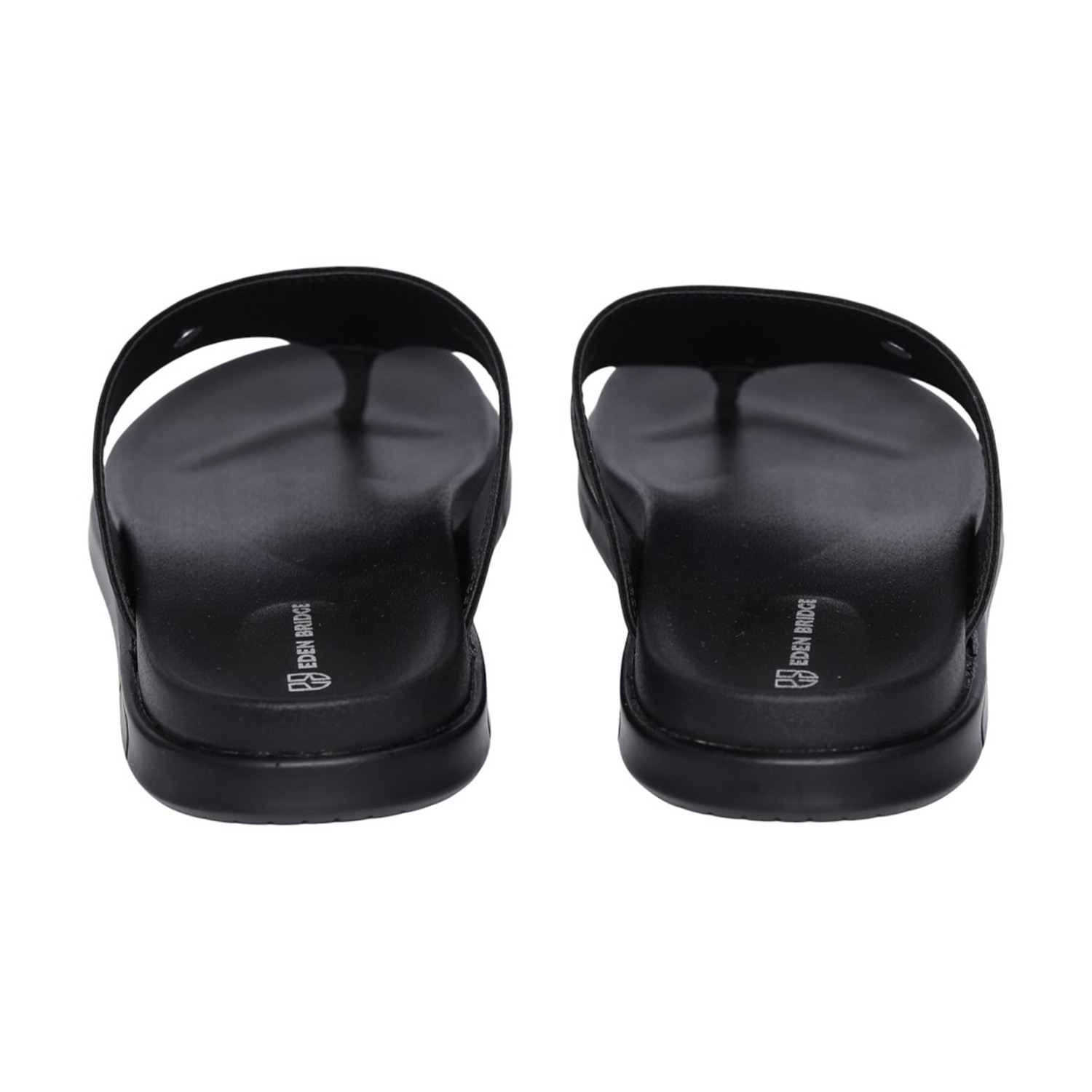 Men Black Urban Thong Slides