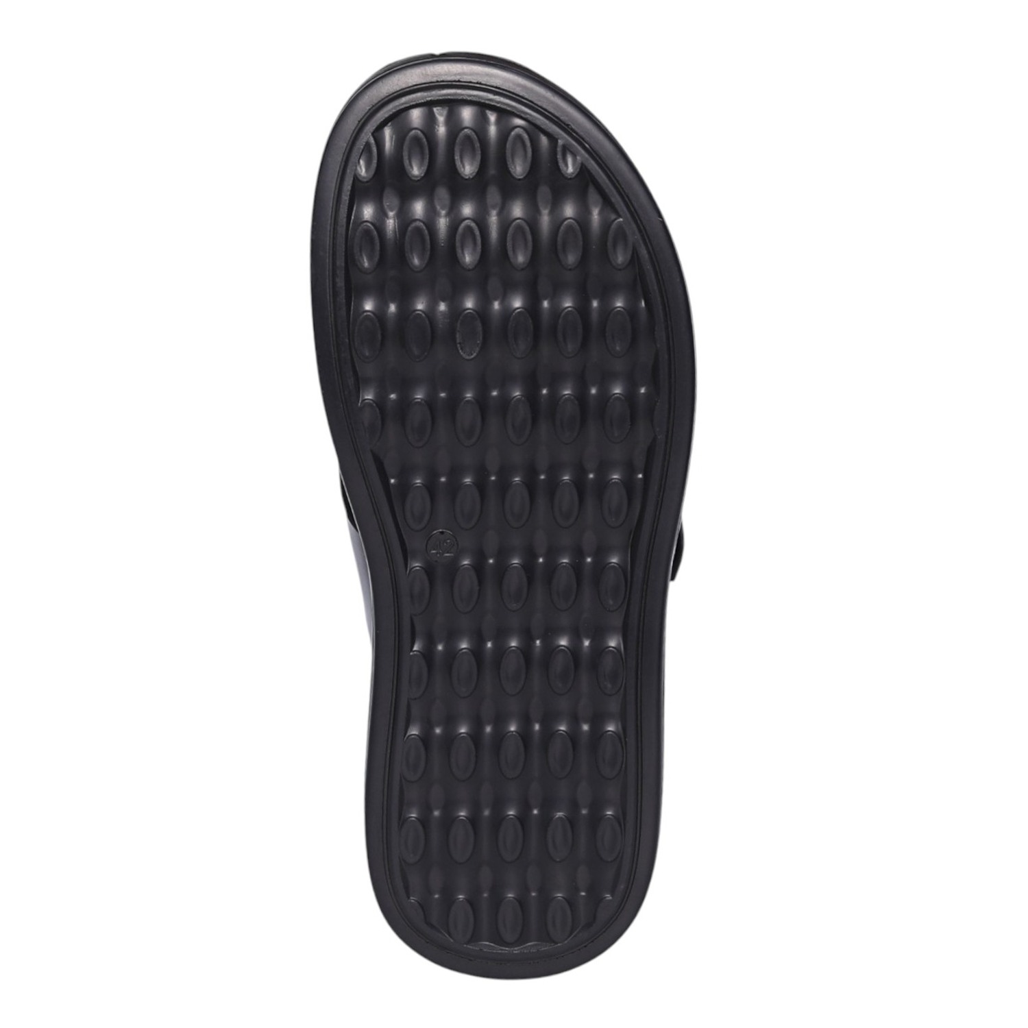 Men Black Metro Buckle Comfort Sandals