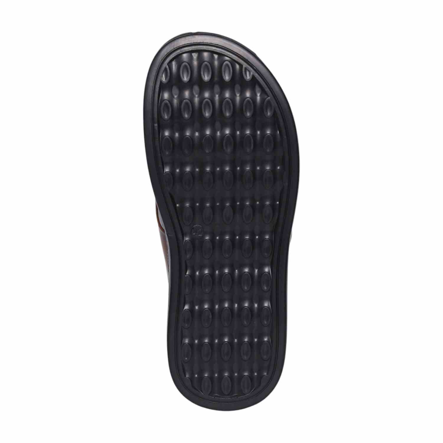 Men Tan Metro Buckle Comfort Sandals