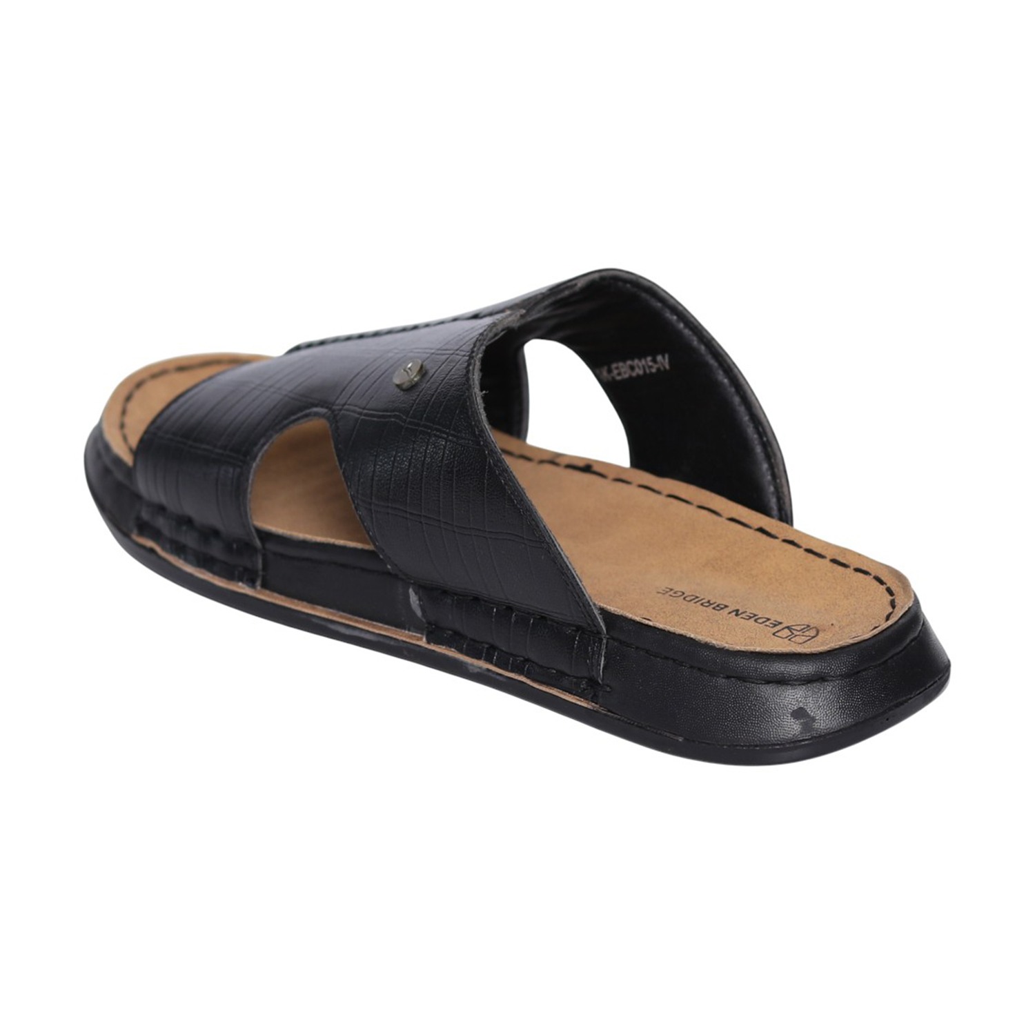 Men Black Haven Single-Strap Slides