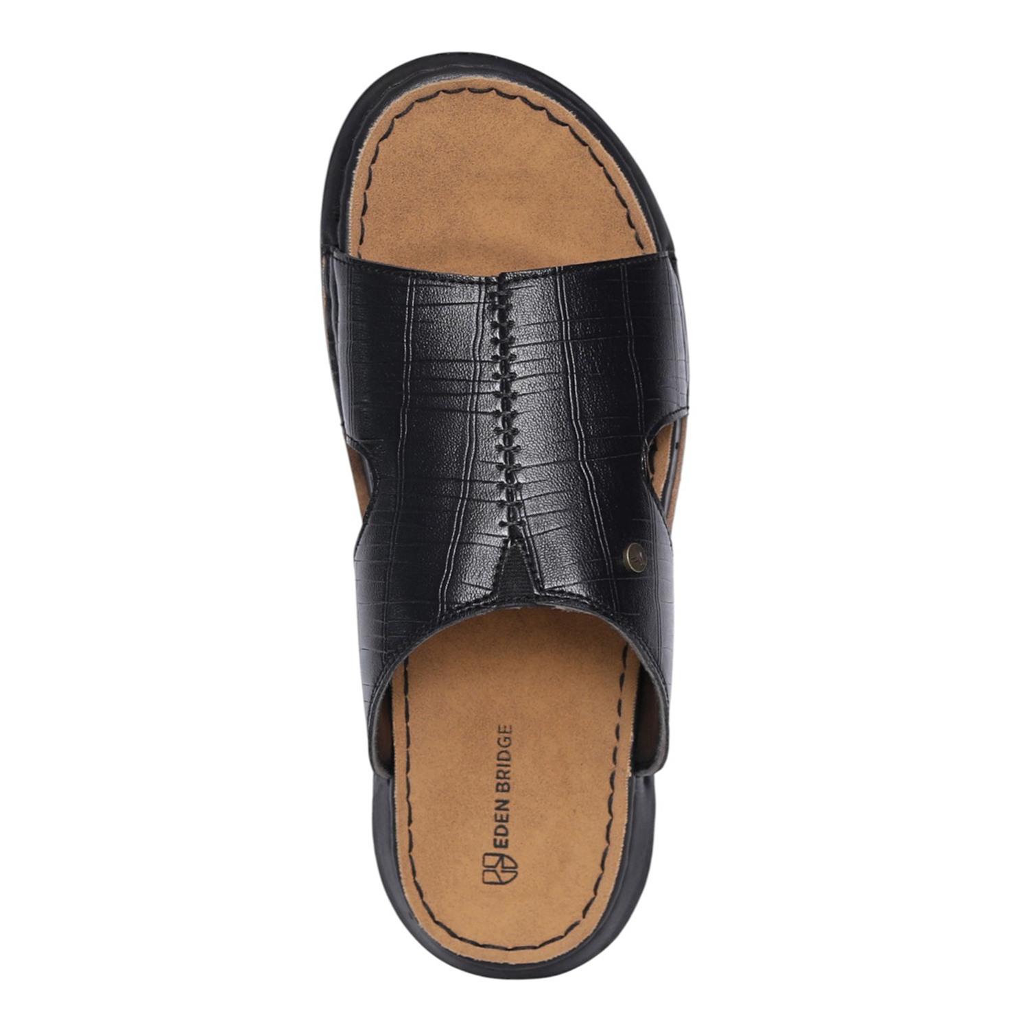 Men Black Haven Single-Strap Slides