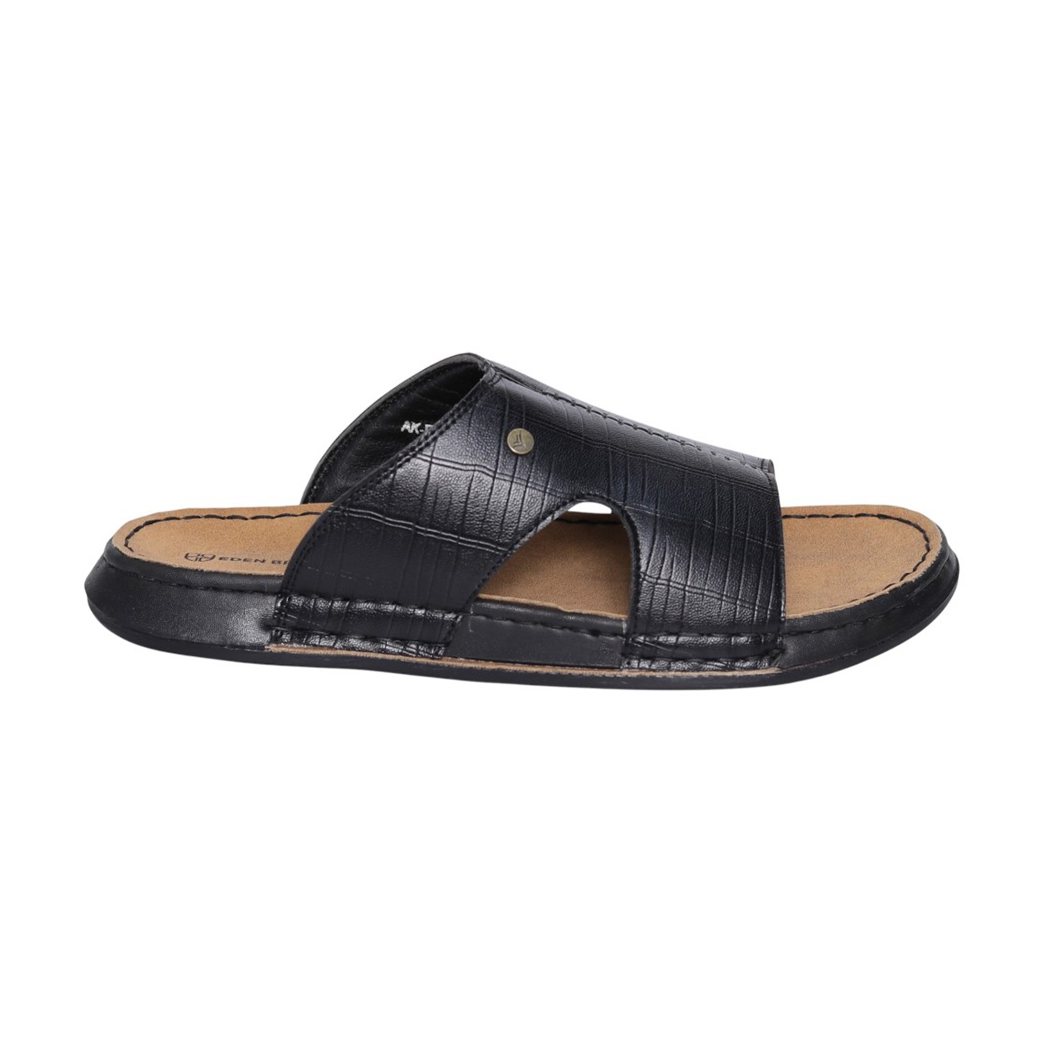 Men Black Haven Single-Strap Slides
