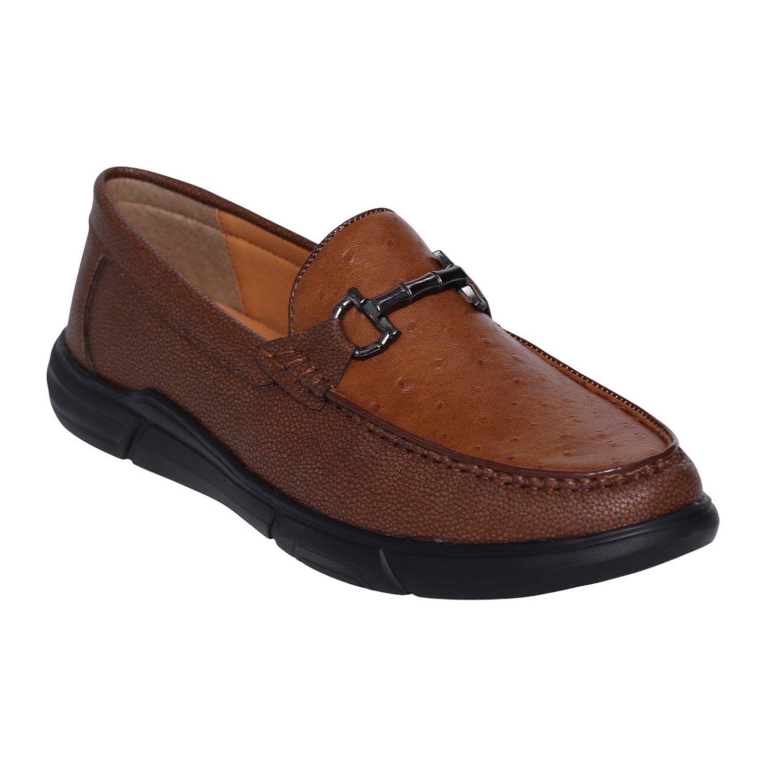 Men Tan Orion Bit Loafers