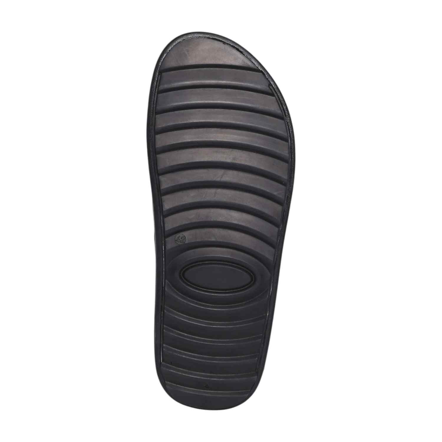 Men Black Double-Strap Comfort Sandals