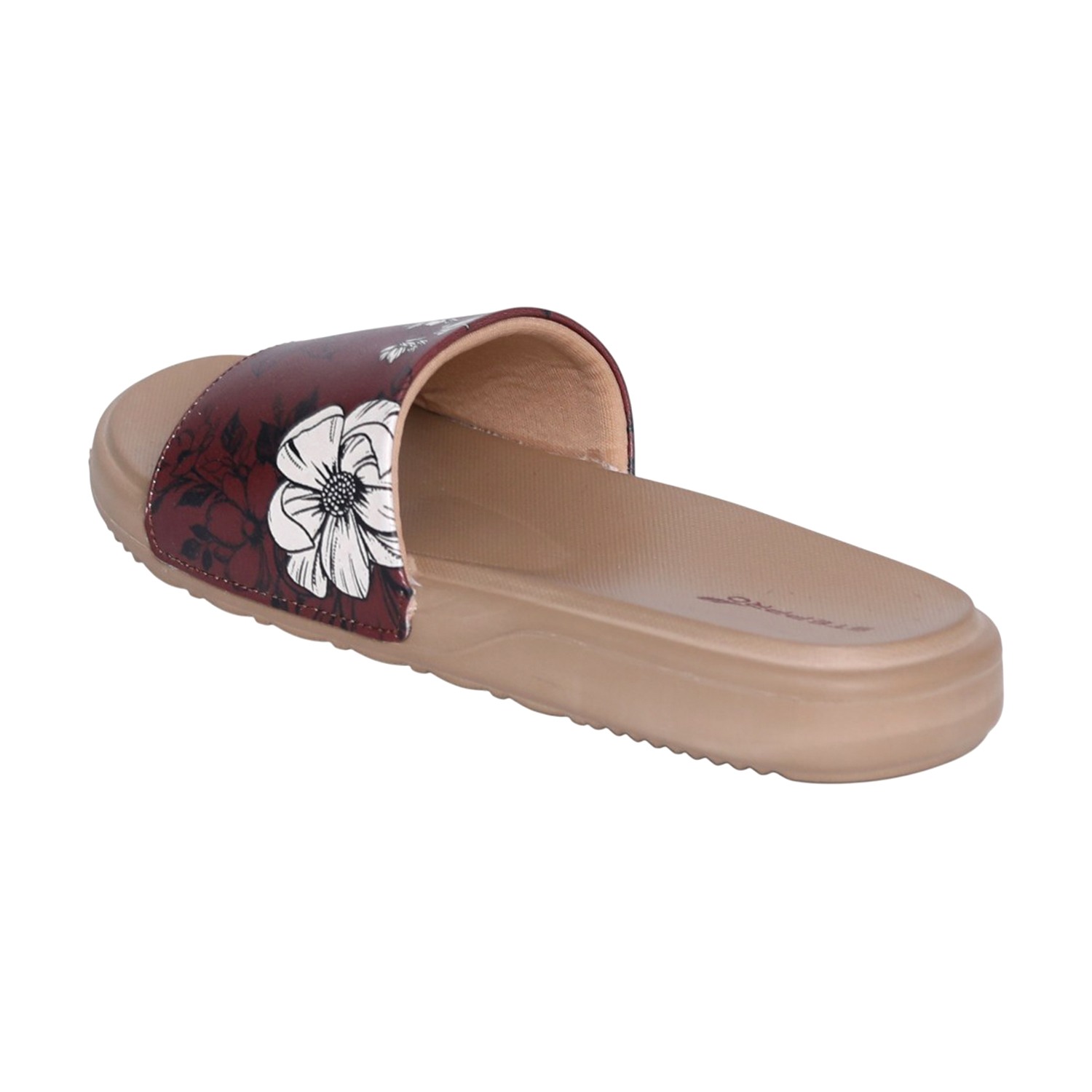 Women Autumn Bloom Floral Slides