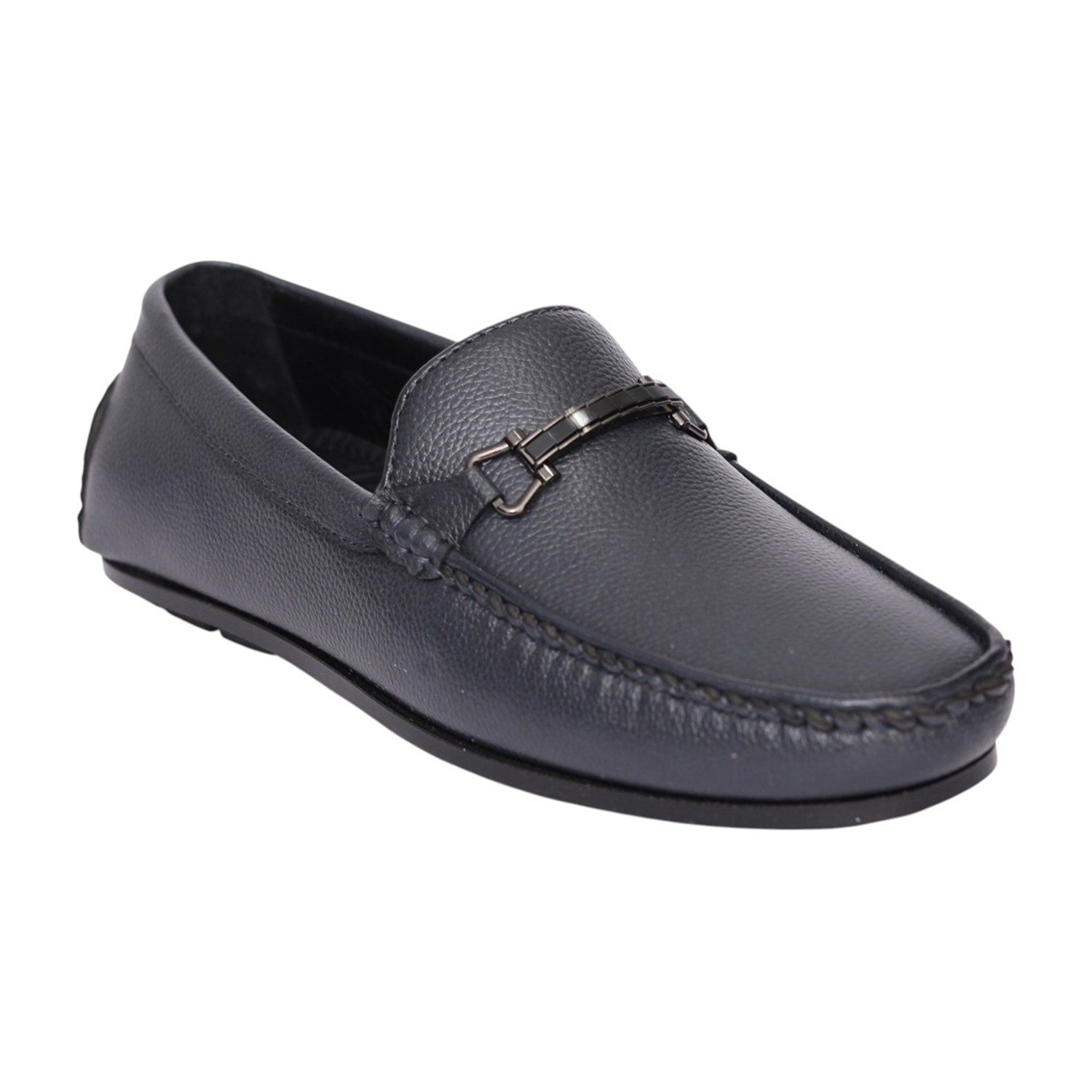 Men Blue Sterling Bit Loafers