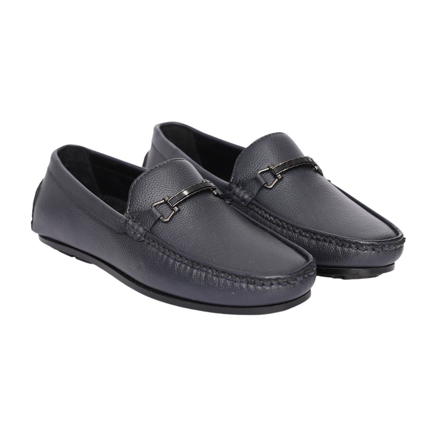 Men Blue Sterling Bit Loafers