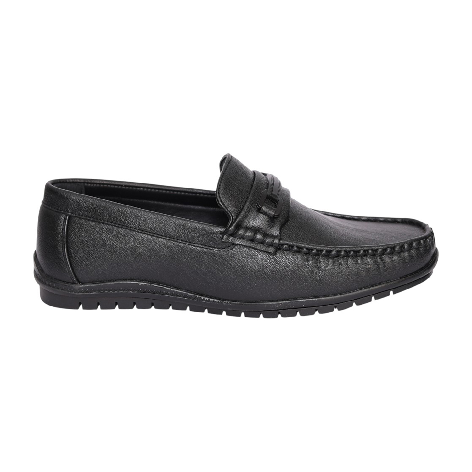 Men Black Stratton Strap Loafers