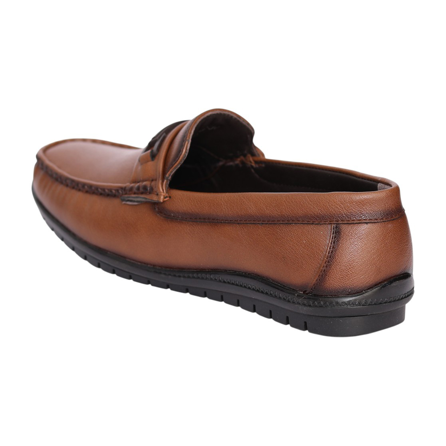 Men Tan Stratton Strap Loafers