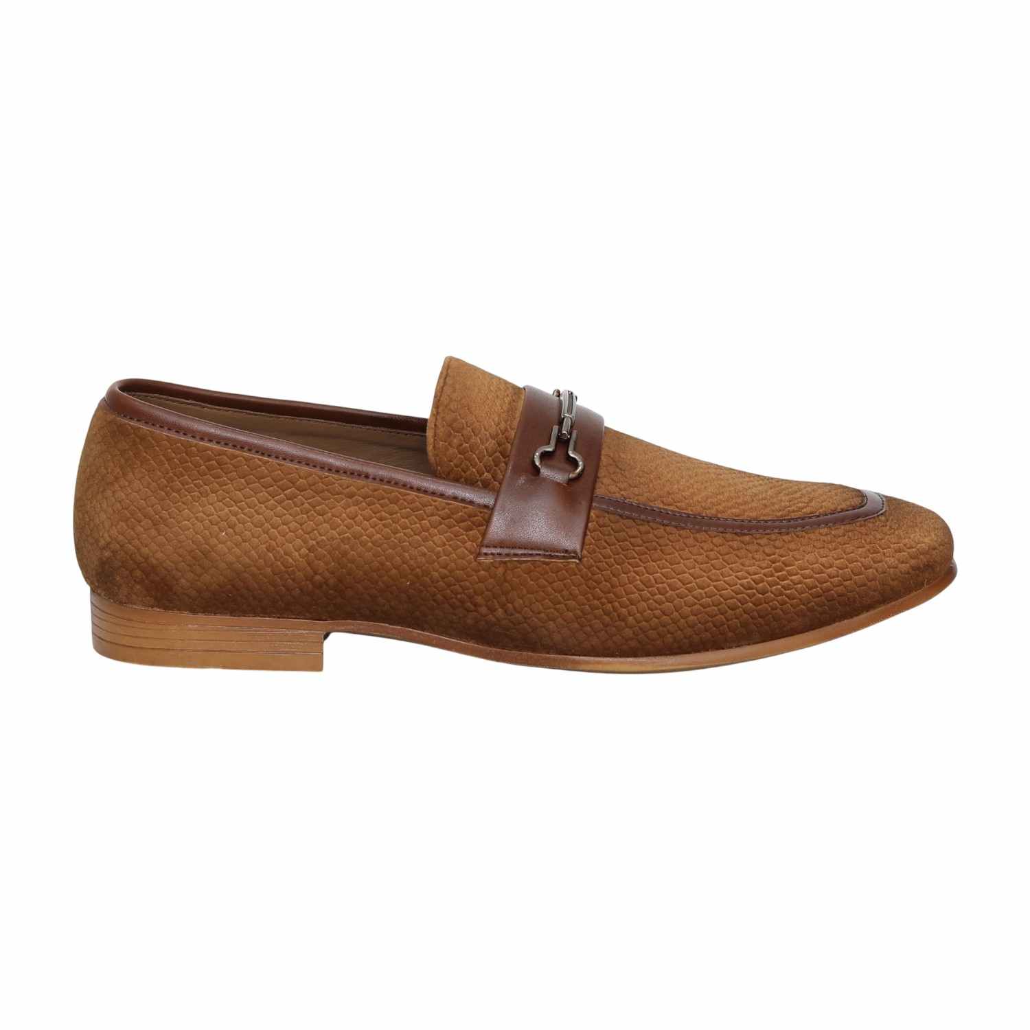 Men Tan Sorrento Textured Loafers