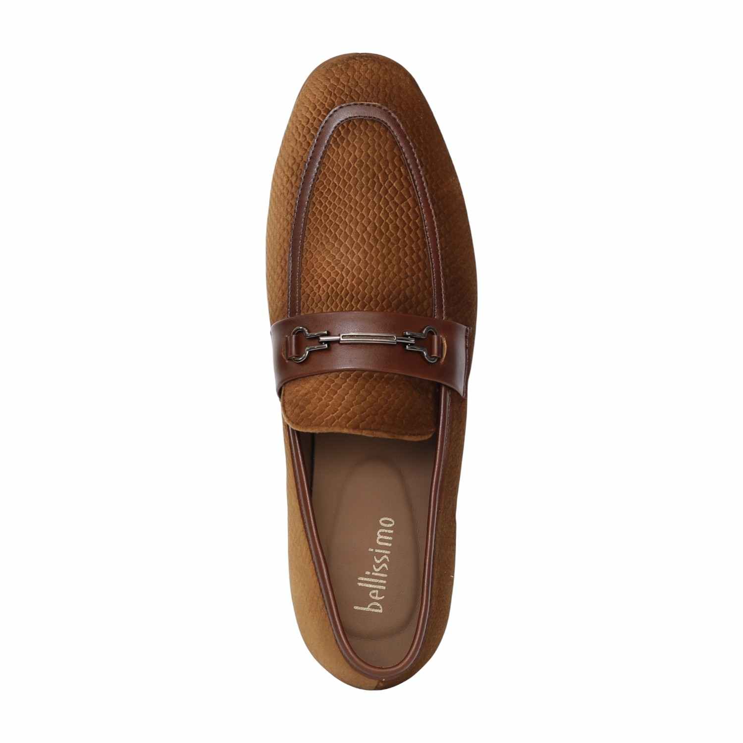 Men Tan Sorrento Textured Loafers