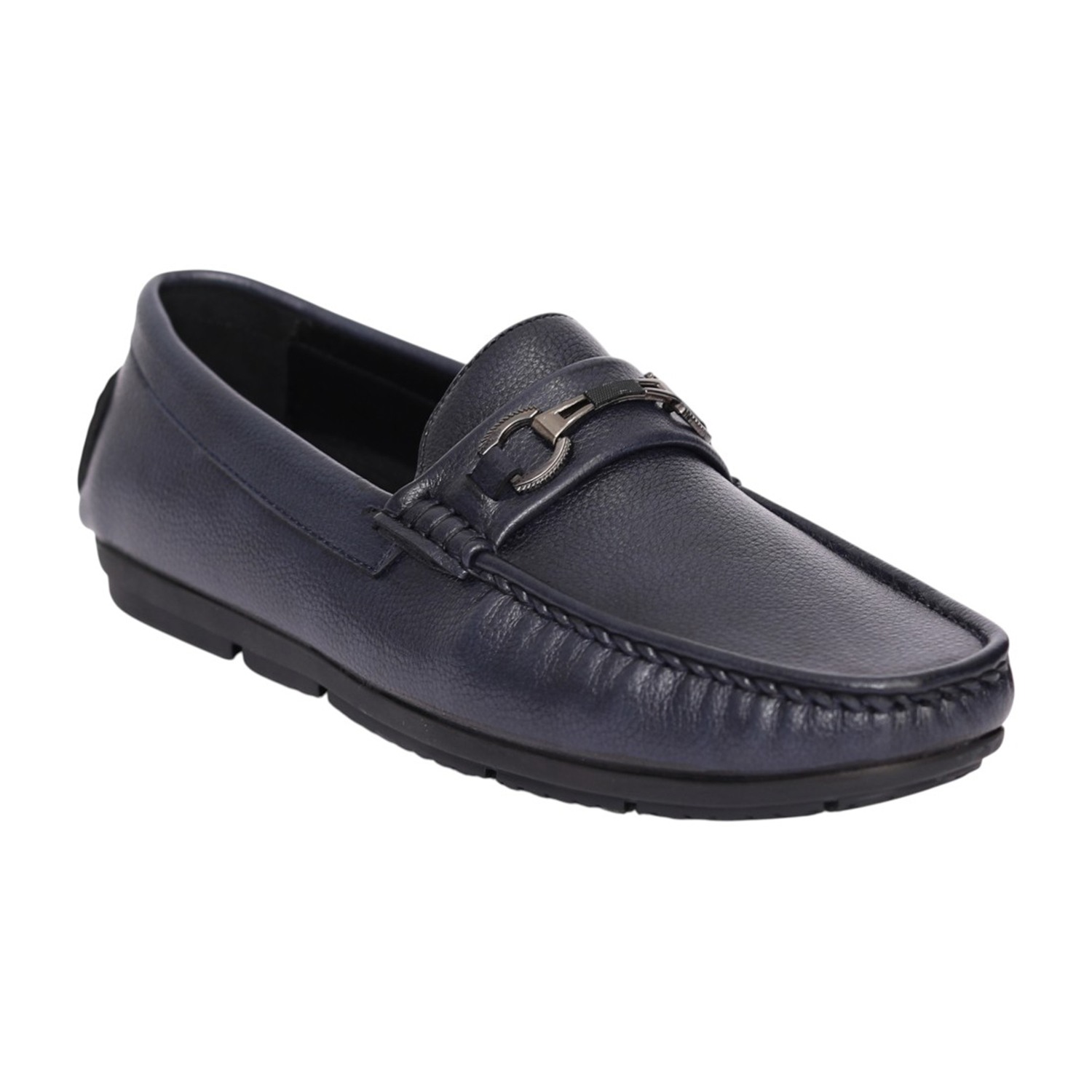 Men Navy Blue Montaire Bit Loafers
