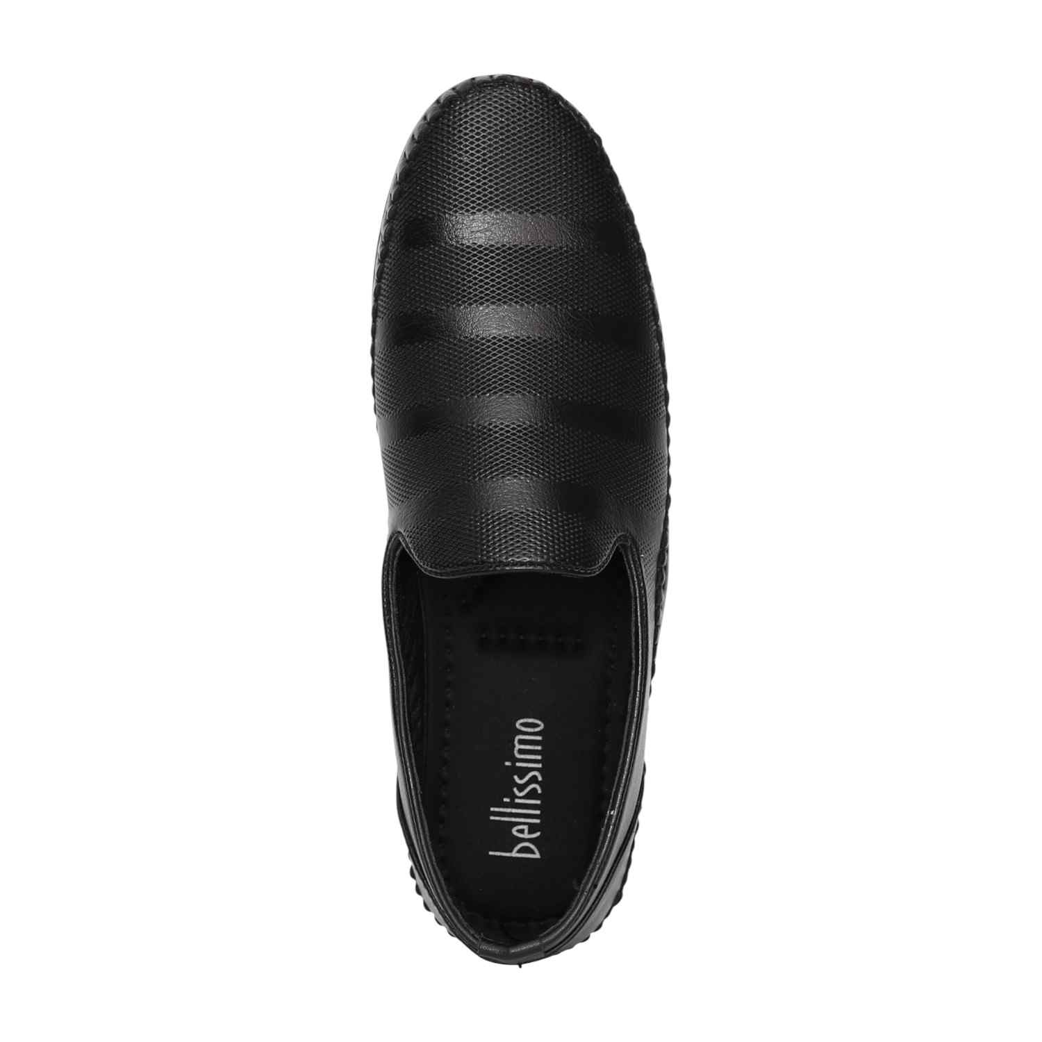 Men Black Smart Comfort Slip-On Shoes
