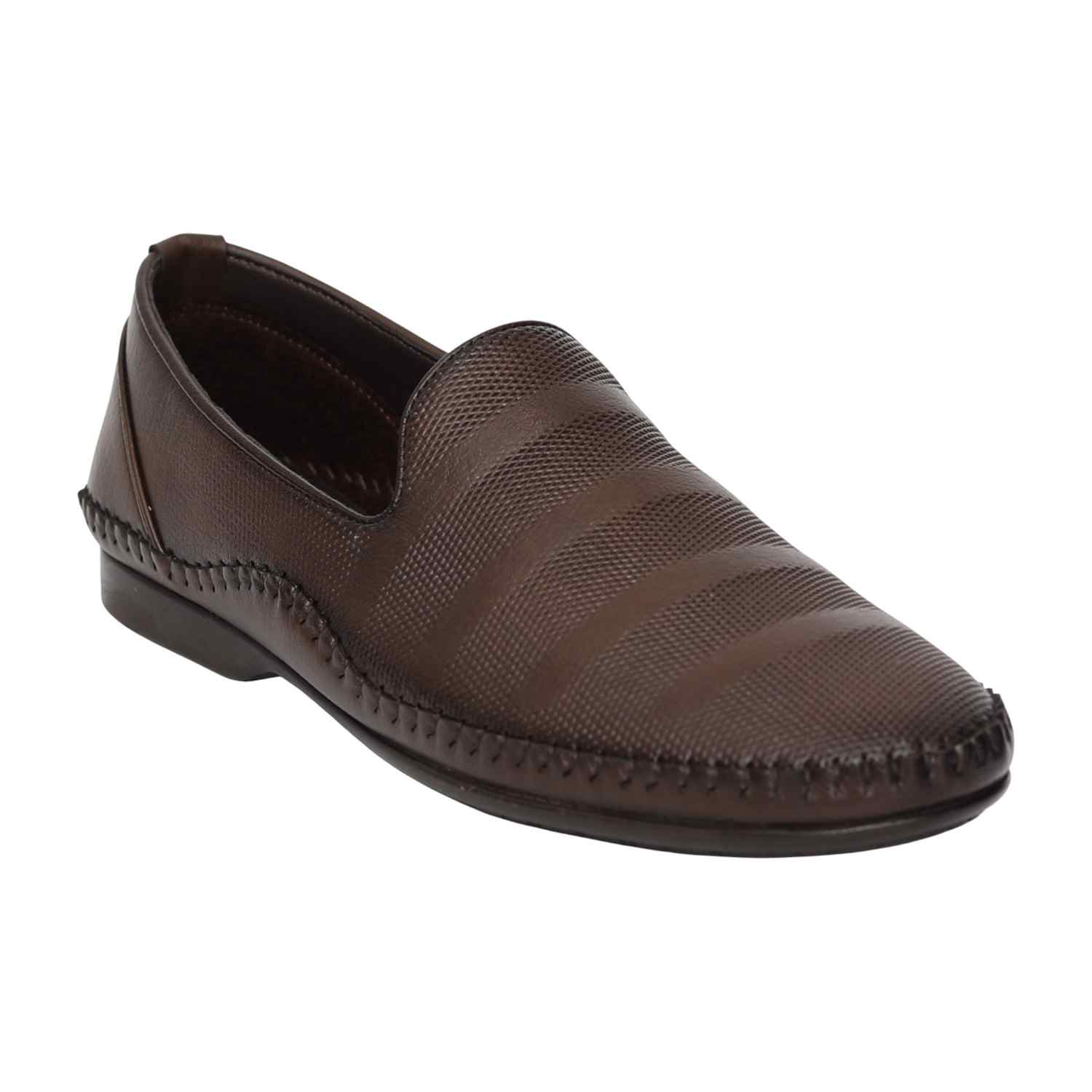 Men Brown Smart Comfort Slip-On Shoes