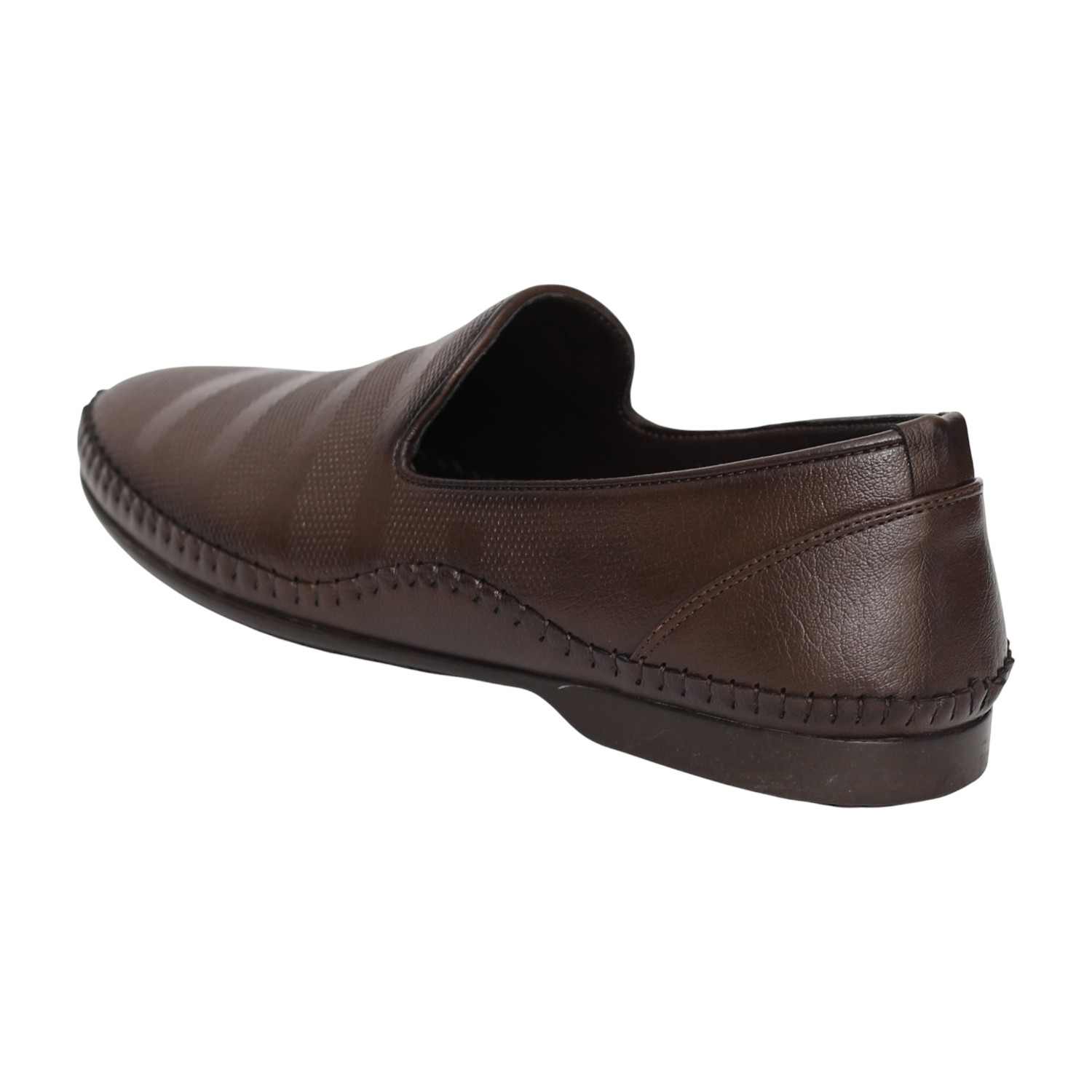 Men Brown Smart Comfort Slip-On Shoes