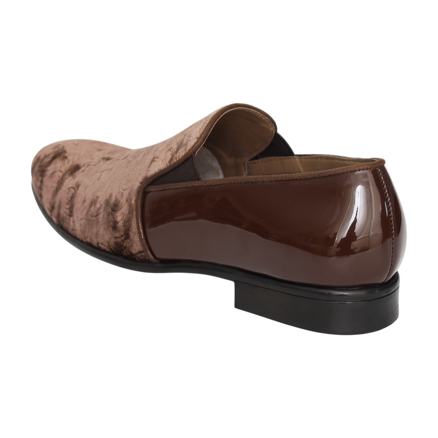 Men Brown Elegant Patterned Party Loafers