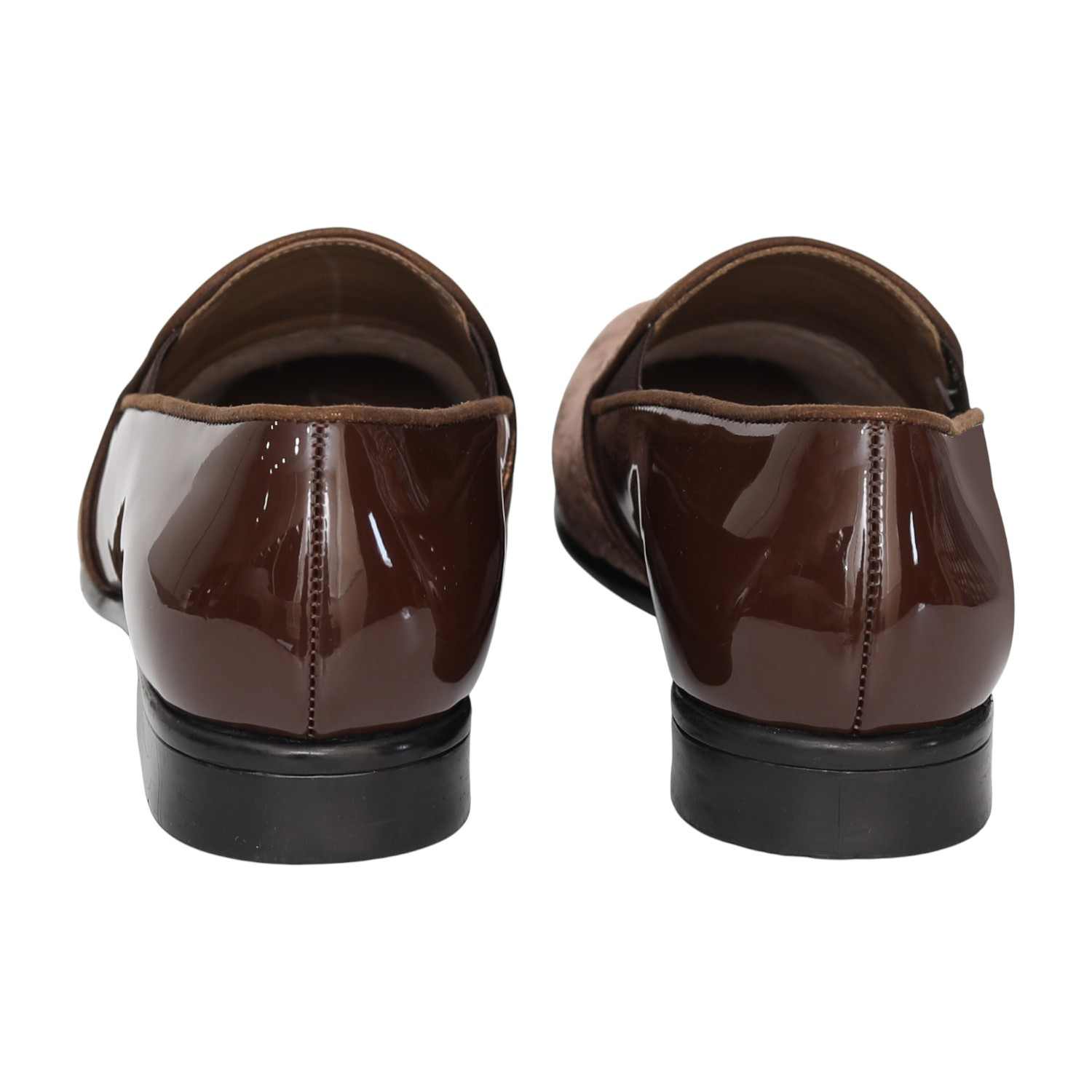 Men Brown Elegant Patterned Party Loafers