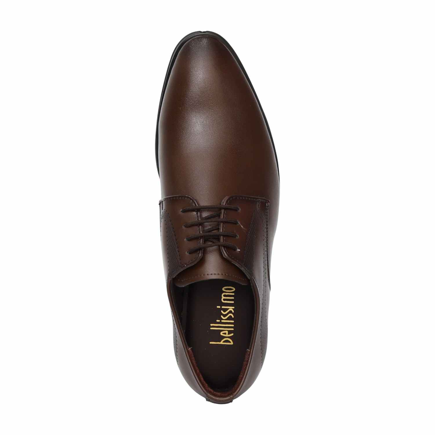 Men Brown Smart Office Lace-Up Shoes