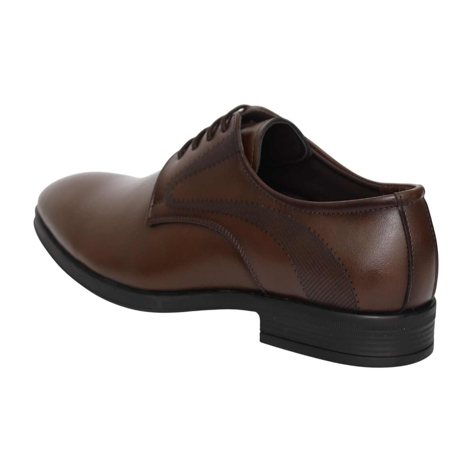 Men Brown Smart Office Lace-Up Shoes