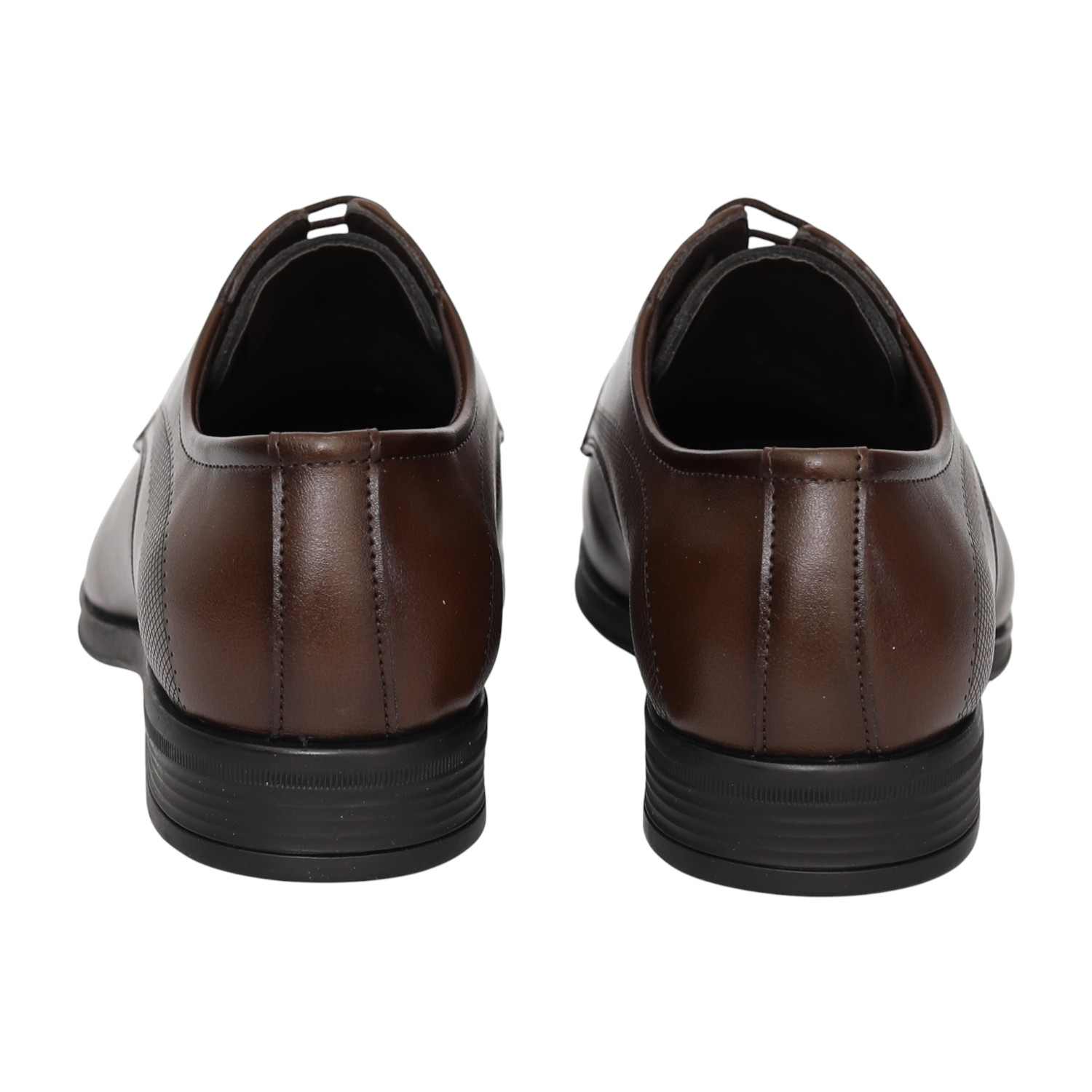 Men Brown Smart Office Lace-Up Shoes