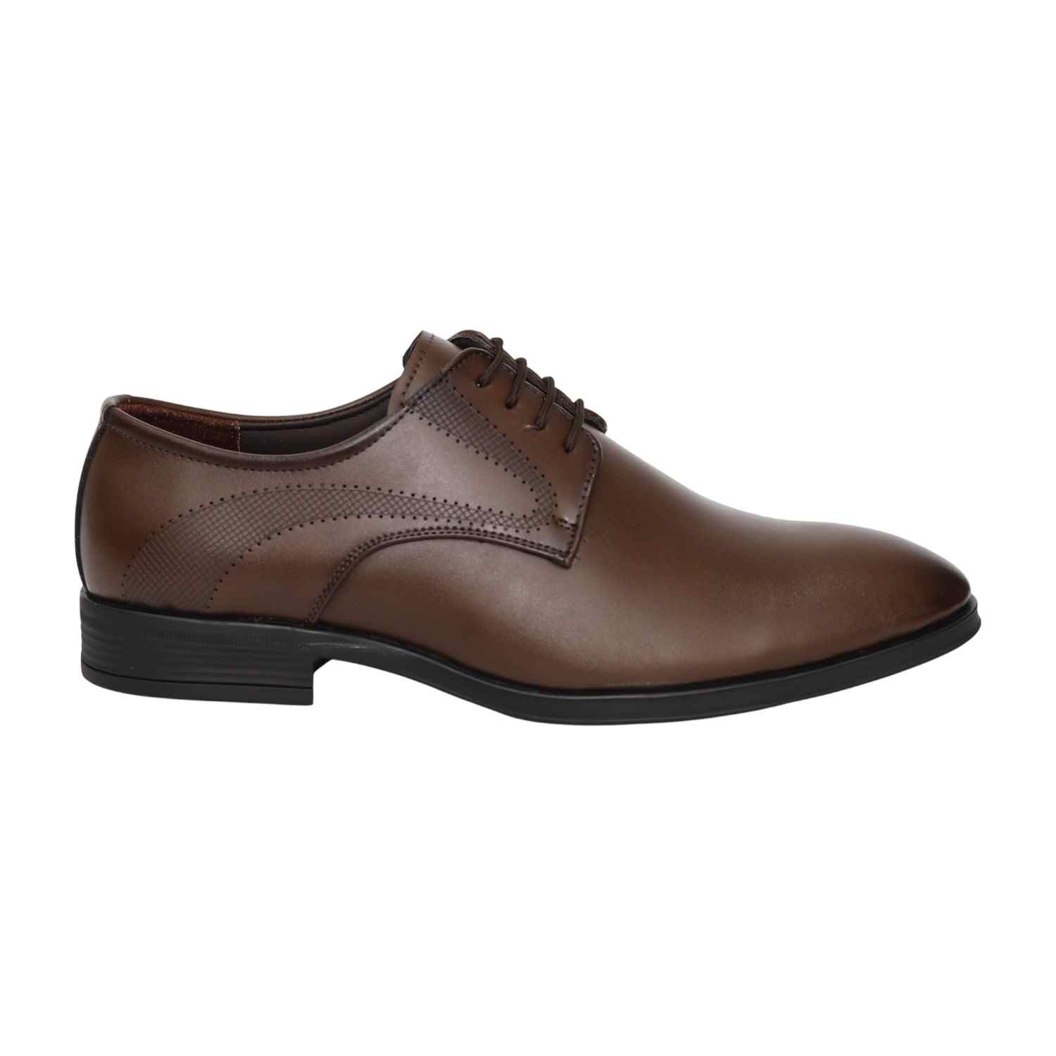 Men Brown Smart Office Lace-Up Shoes