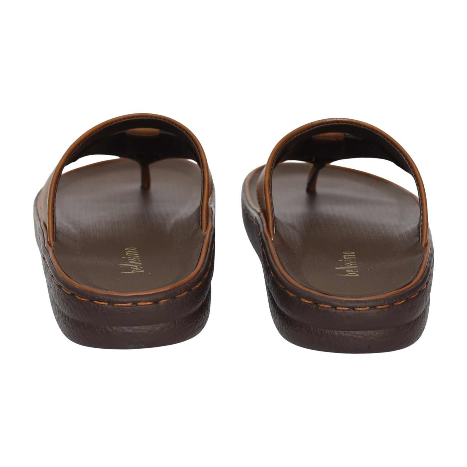 Men Tan Streetwear-Inspired Thong Sandals