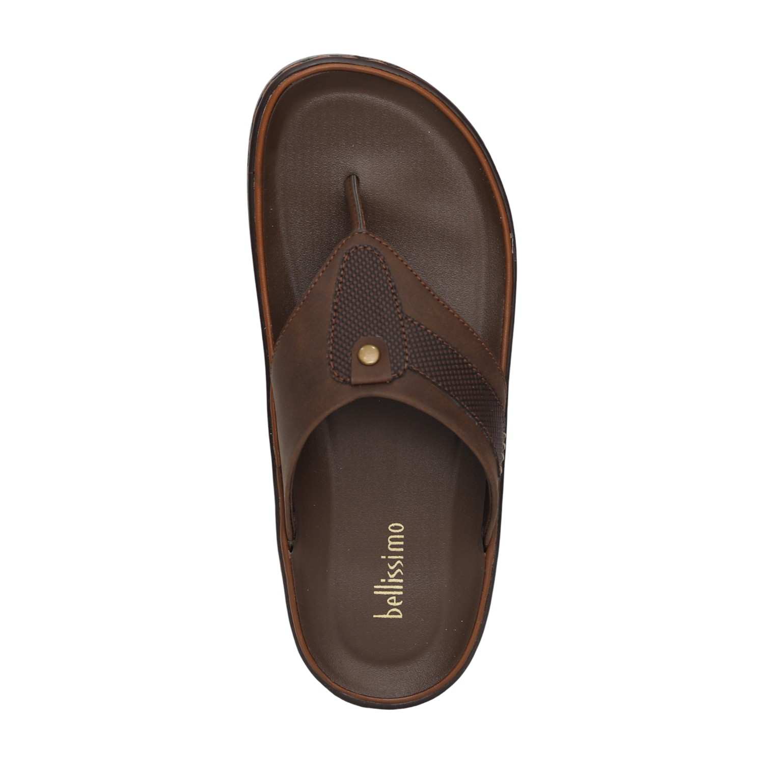 Men Brown Classic Casual Thong Sandals