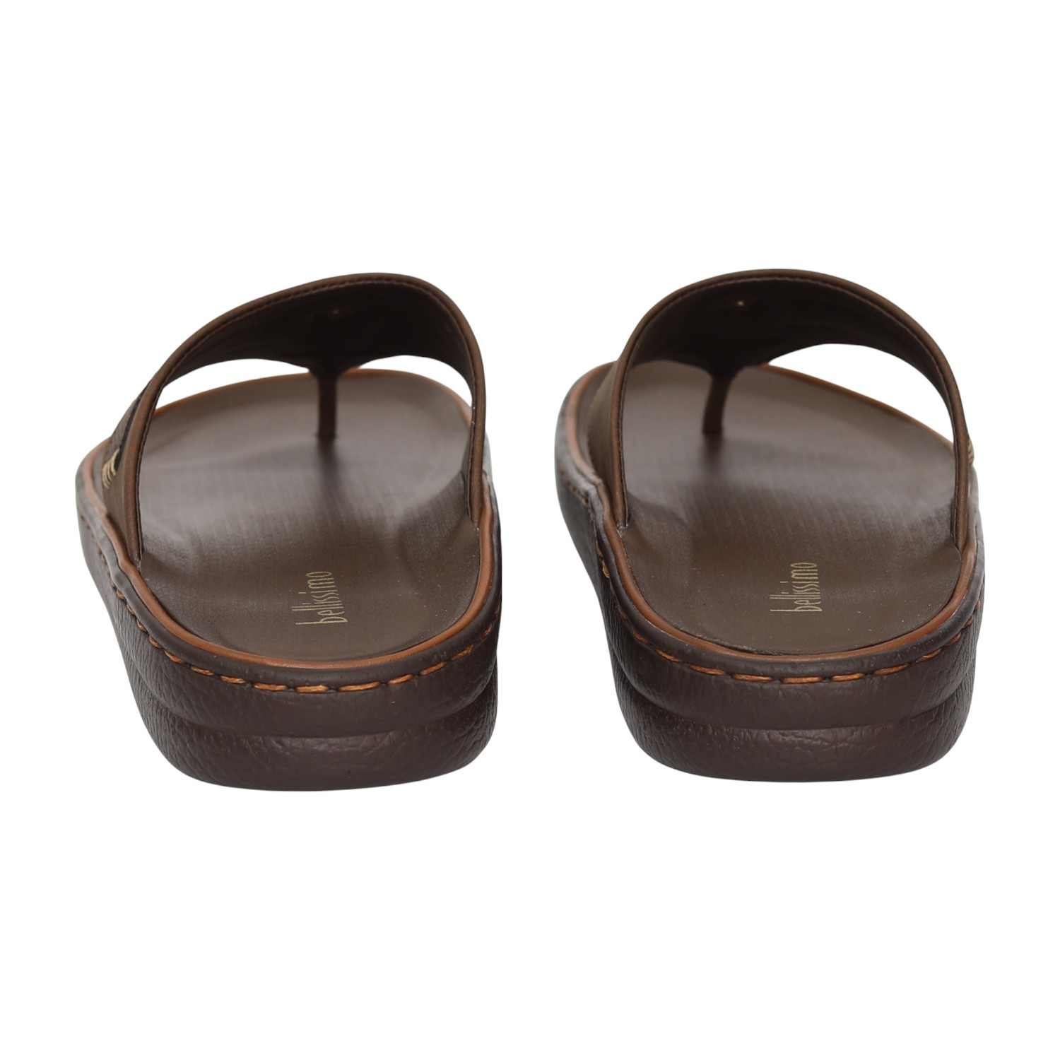 Men Brown Classic Casual Thong Sandals