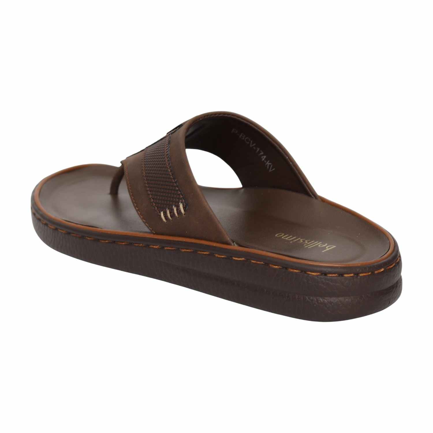 Men Brown Classic Casual Thong Sandals