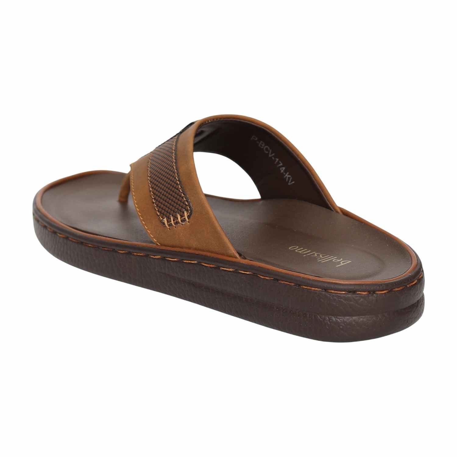 Men Tan Classic Casual Thong Sandals
