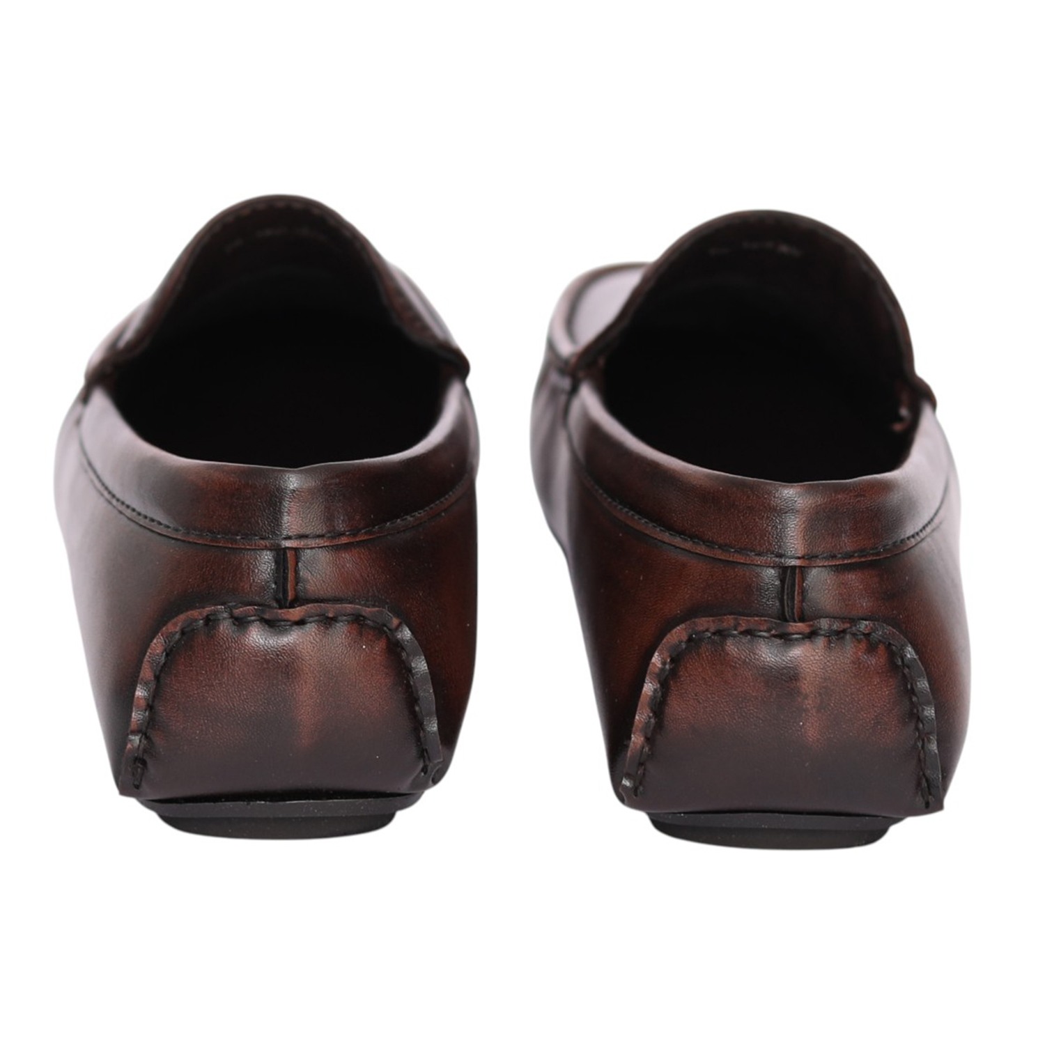 Men Brown Refined Moc Stitch Loafers
