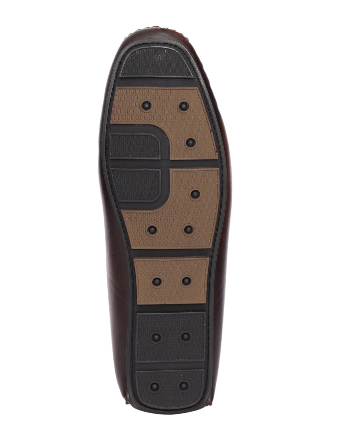 Men Brown Refined Moc Stitch Loafers