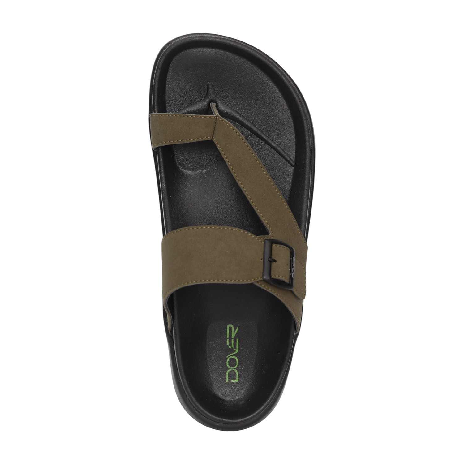 Men Olive UrbanGlide Comfort Toe-Post Sandals