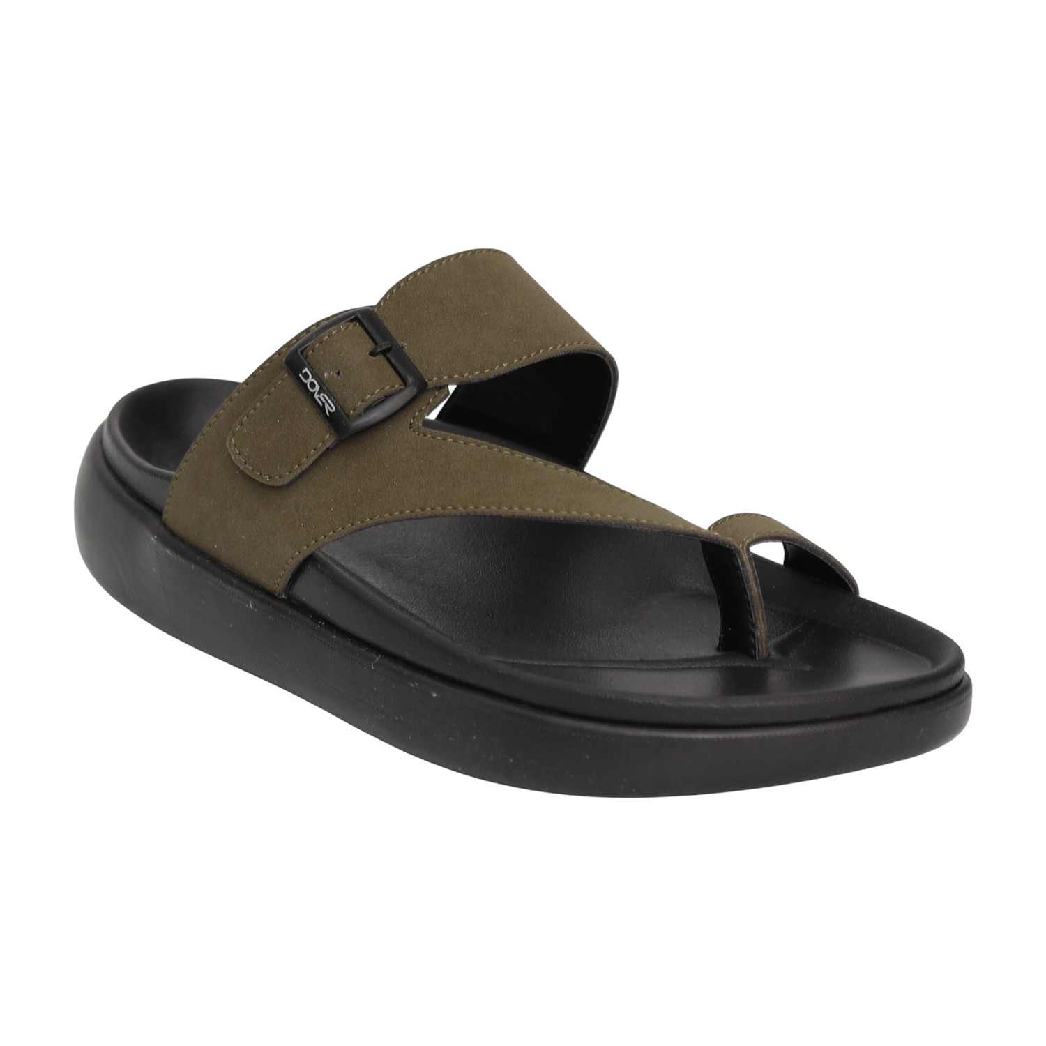 Men Olive UrbanGlide Comfort Toe-Post Sandals