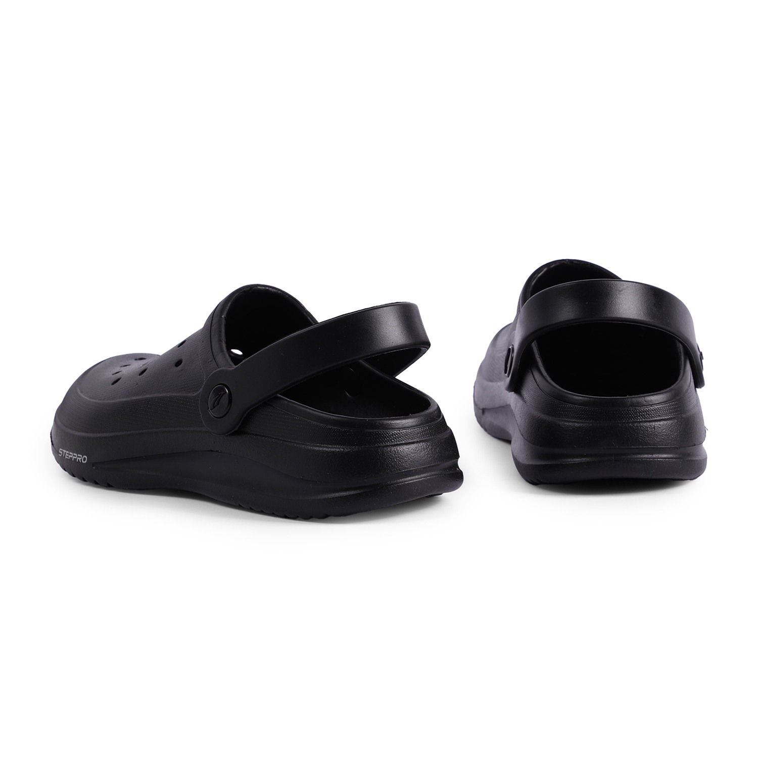 Men Black Clogs