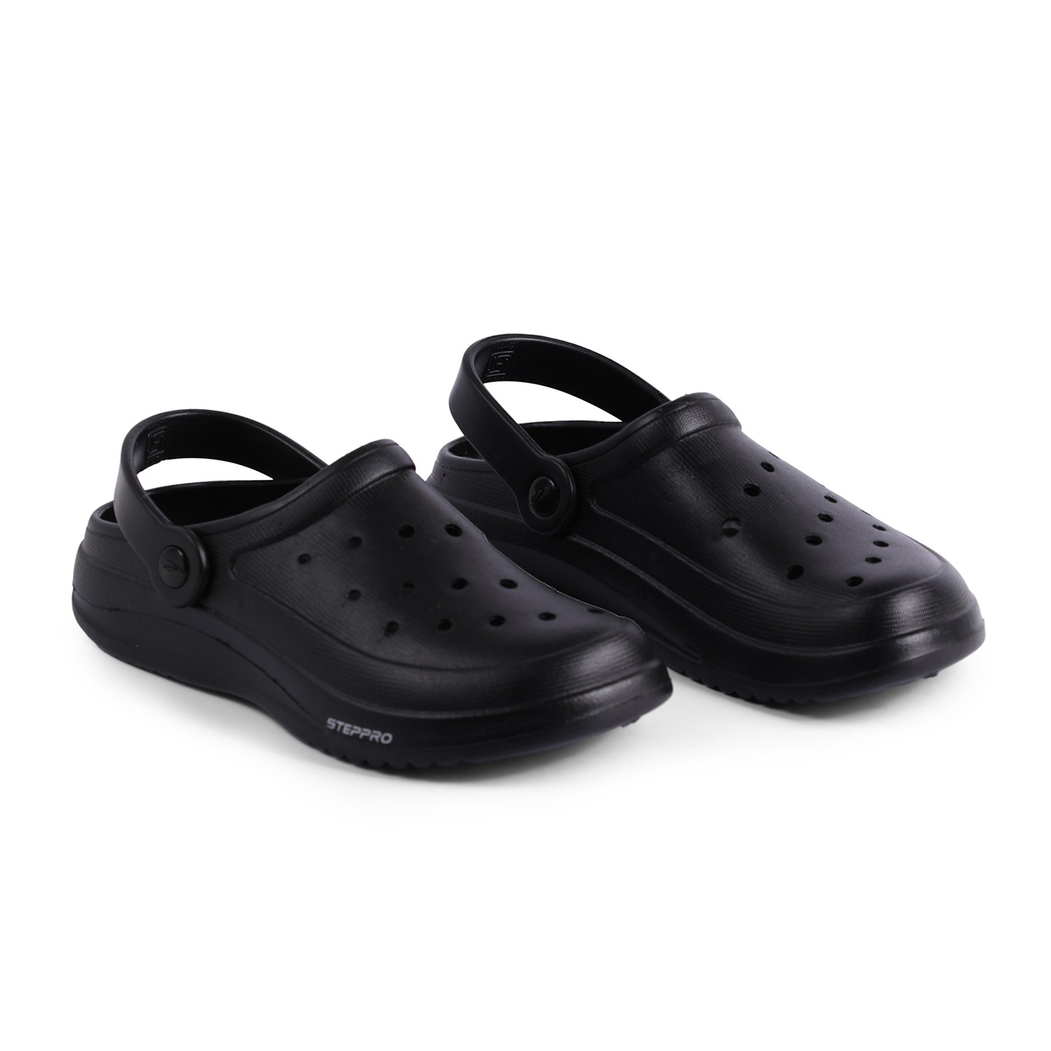 Men Black Clogs